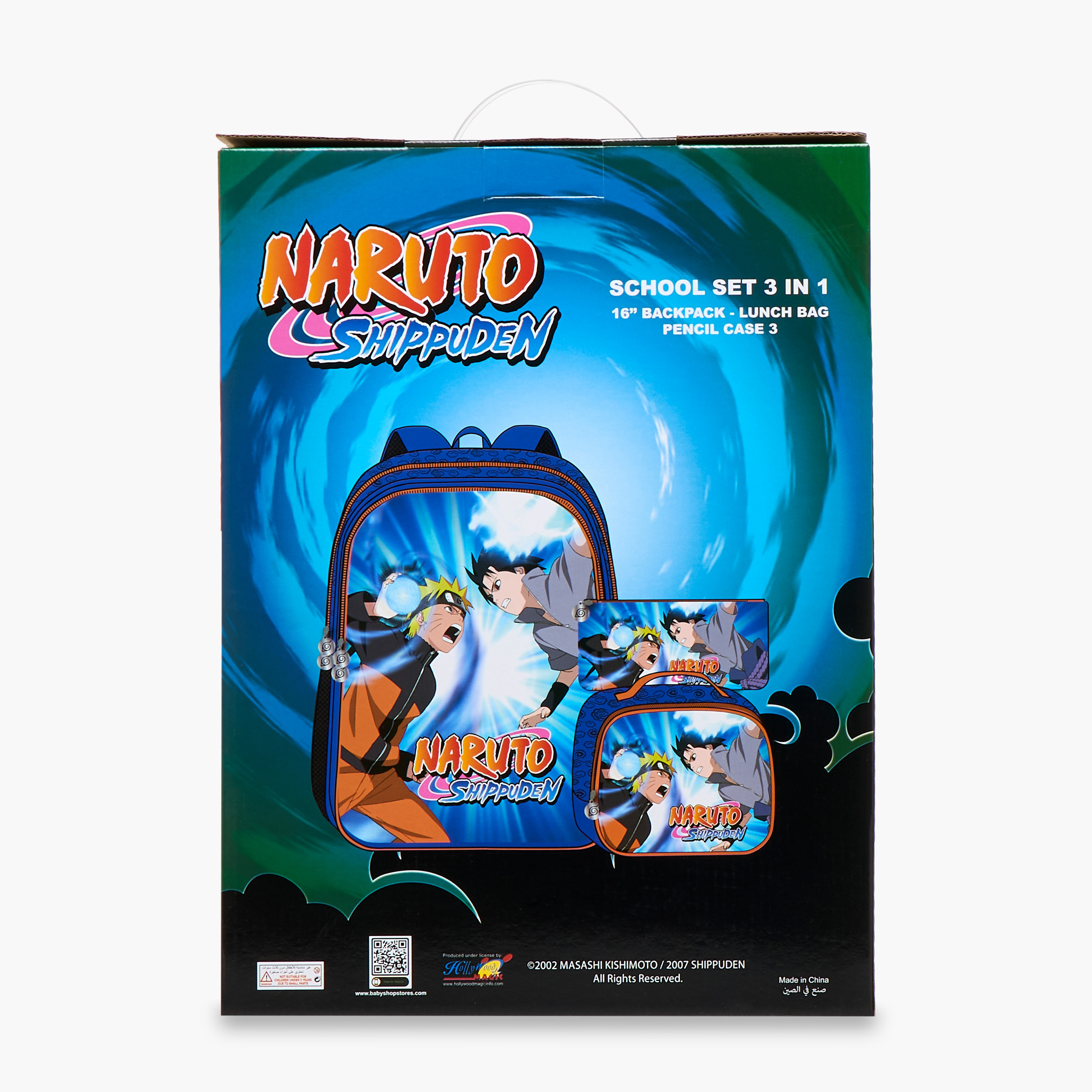 TV Tokyo Naruto Print 3-Piece Backpack Set - 16 inches-school-bagsandbackpacks-sets-image-21