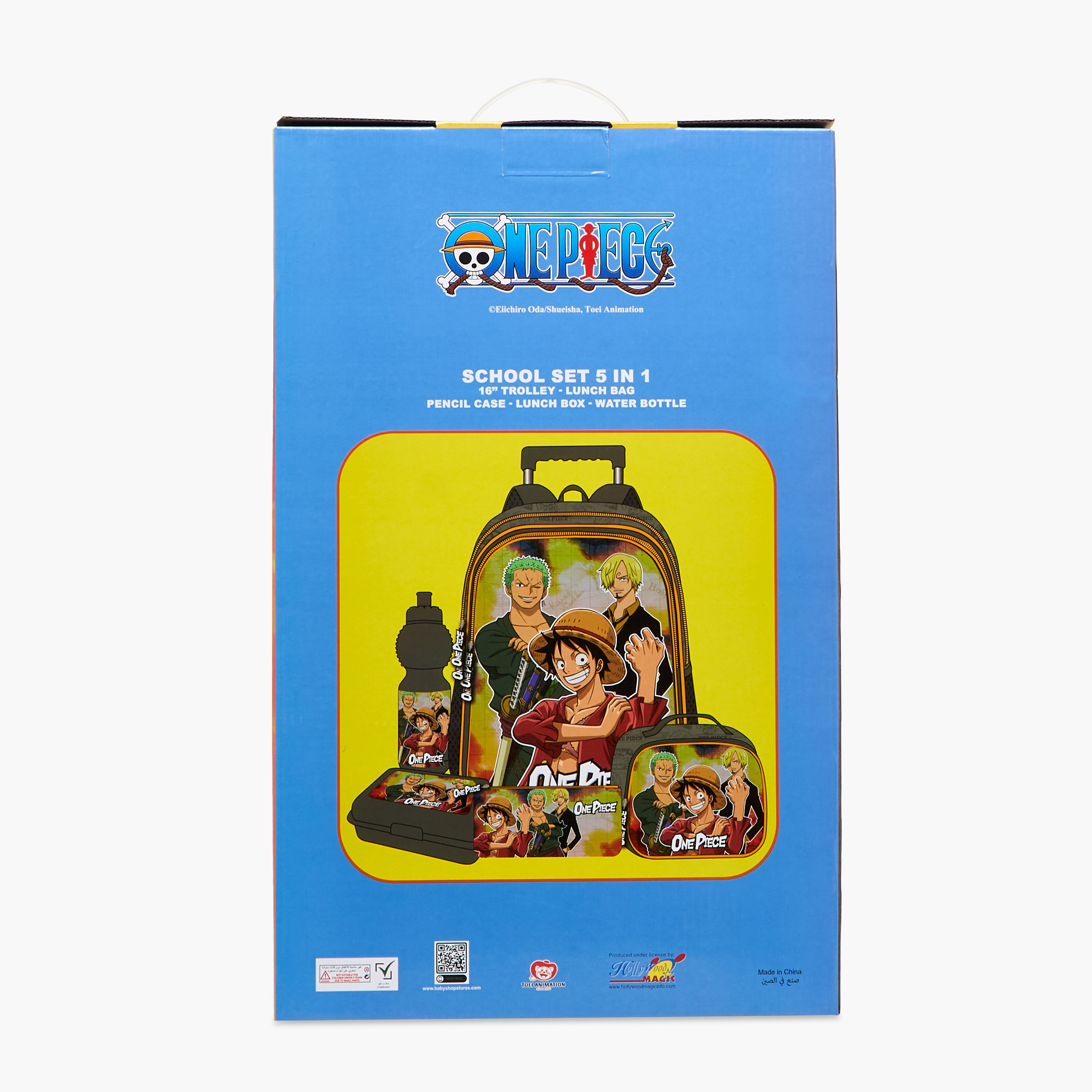 Toei Animation One Piece Print 5-Piece Trolley Backpack Set-school-bagsandbackpacks-trolleybags-image-30