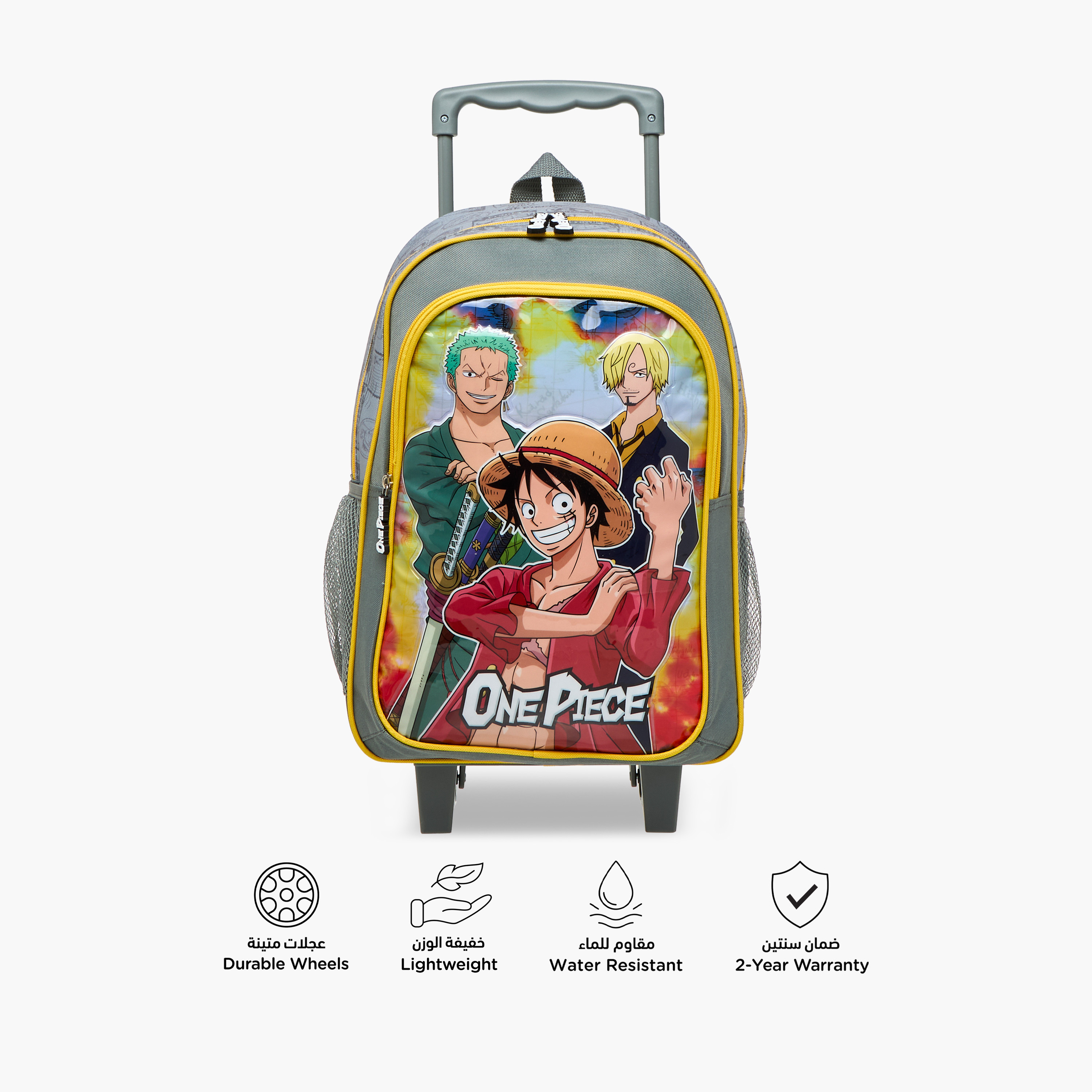 Toei Animation One Piece Print 5-Piece Trolley Backpack Set-school-bagsandbackpacks-trolleybags-image-5