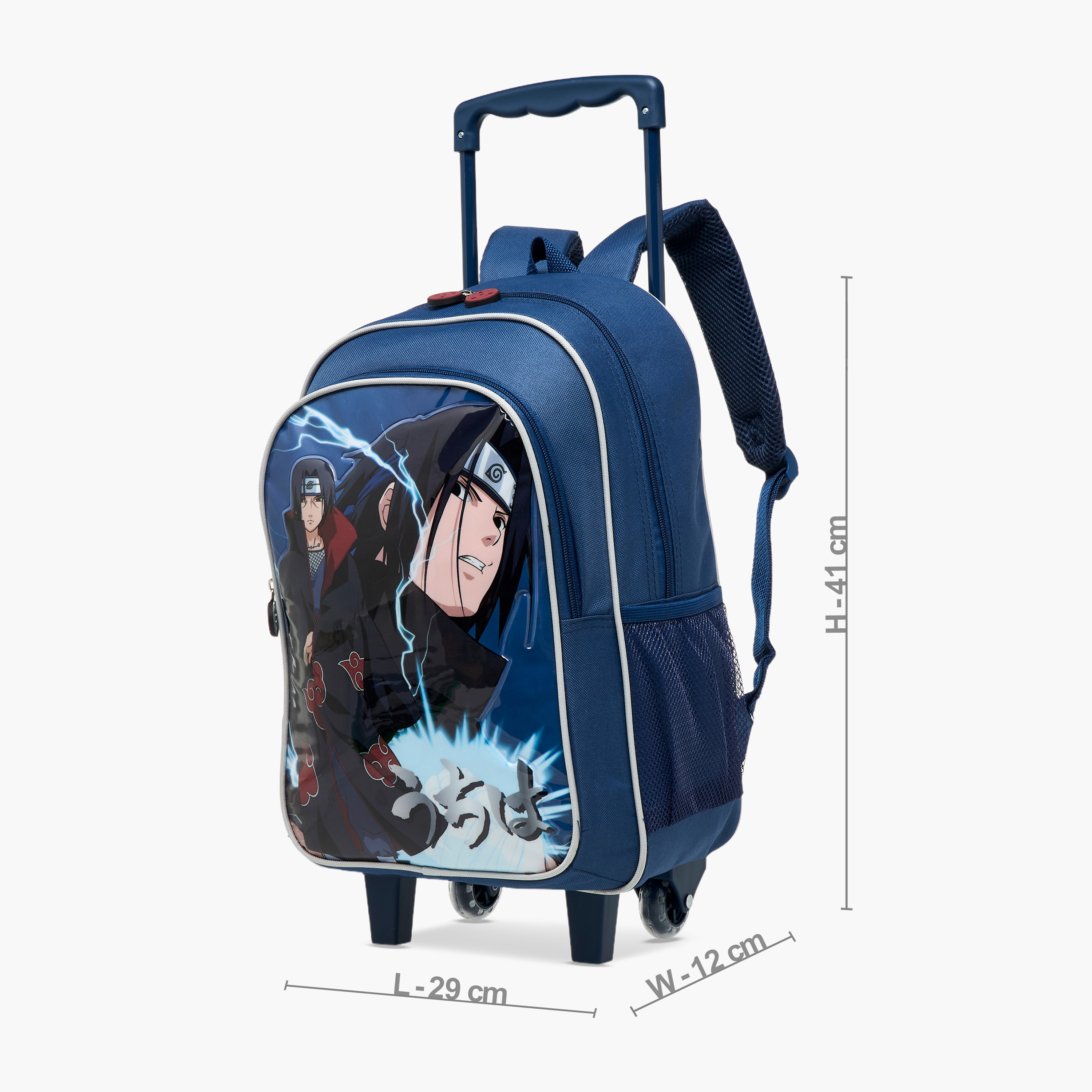 TV Tokyo Naruto Print 5-Piece Trolley Backpack Set - 16 inches-school-bagsandbackpacks-trolleybags-image-3