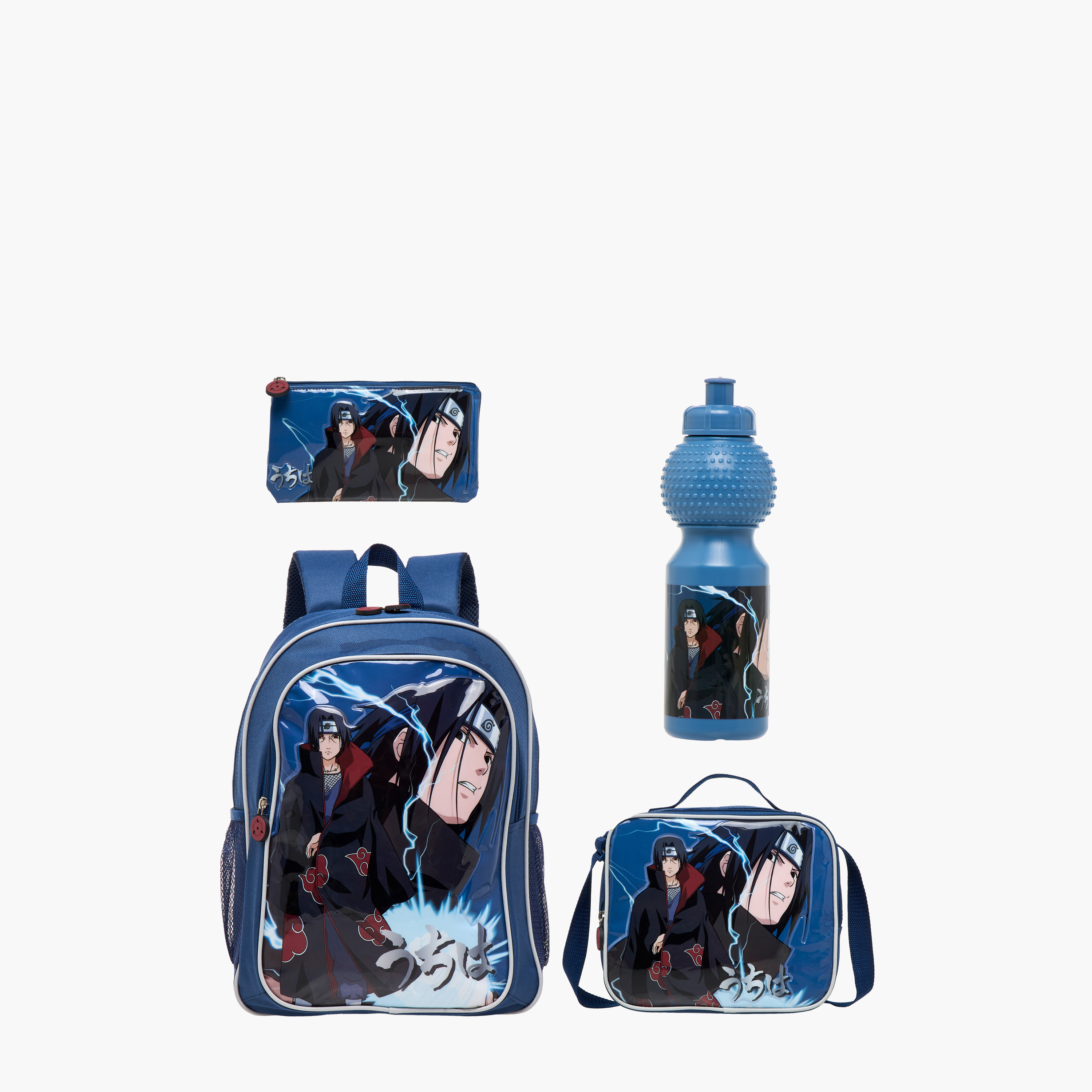 TV Tokyo Naruto Print 5-Piece Backpack Set - 16 inches-school-bagsandbackpacks-backpacks-image-1