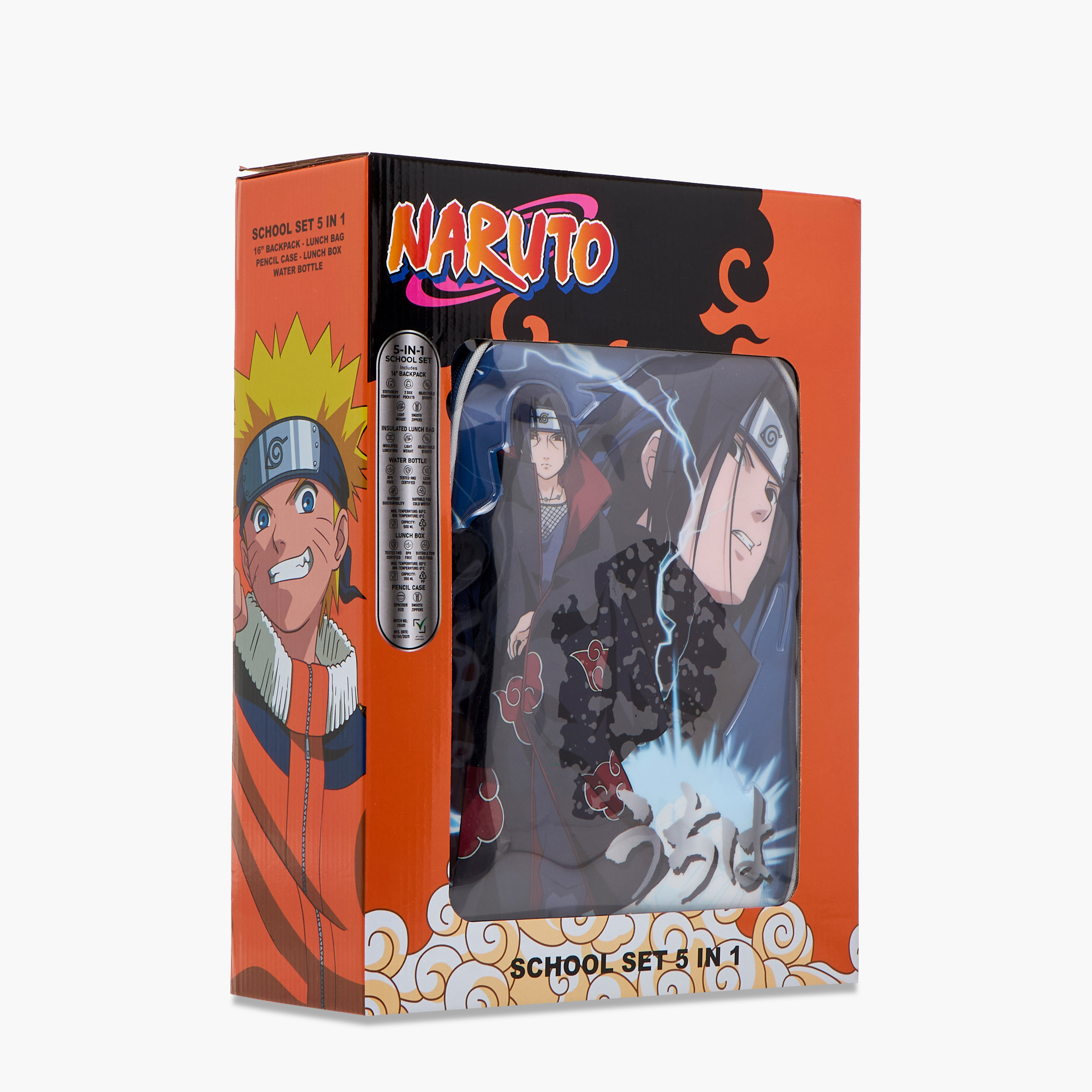 TV Tokyo Naruto Print 5-Piece Backpack Set - 16 inches-school-bagsandbackpacks-backpacks-image-31