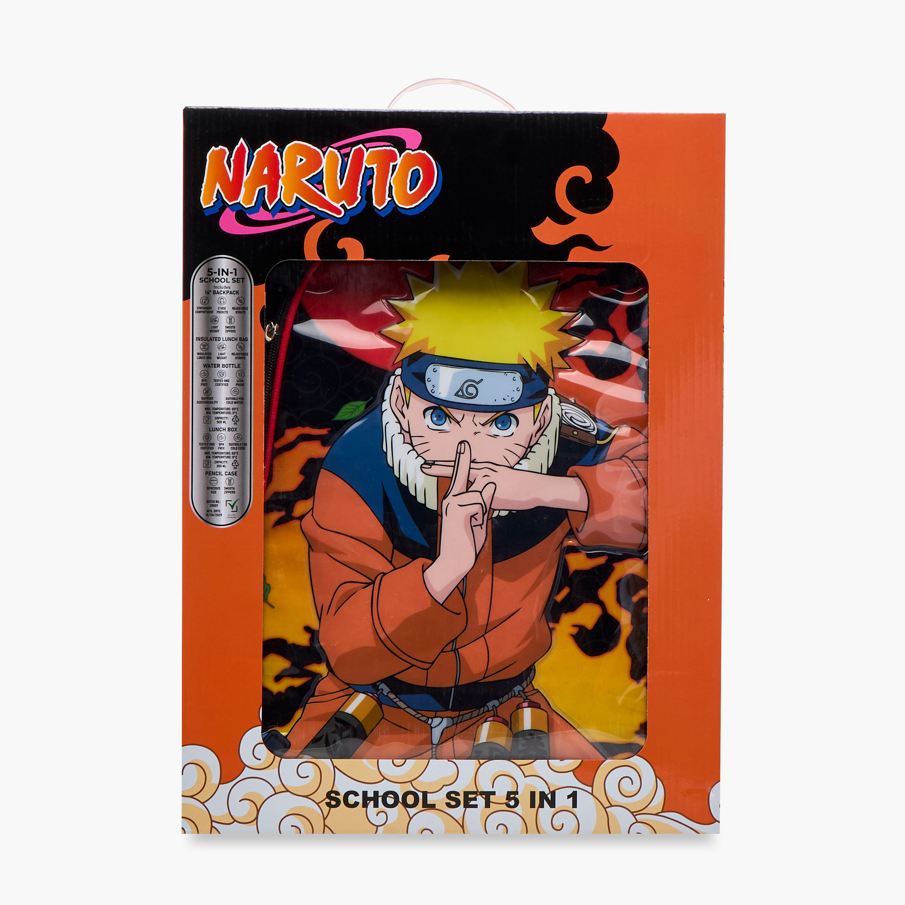 TV Tokyo Naruto Print 5-Piece Backpack Set - 16 inches-school-bagsandbackpacks-sets-image-28