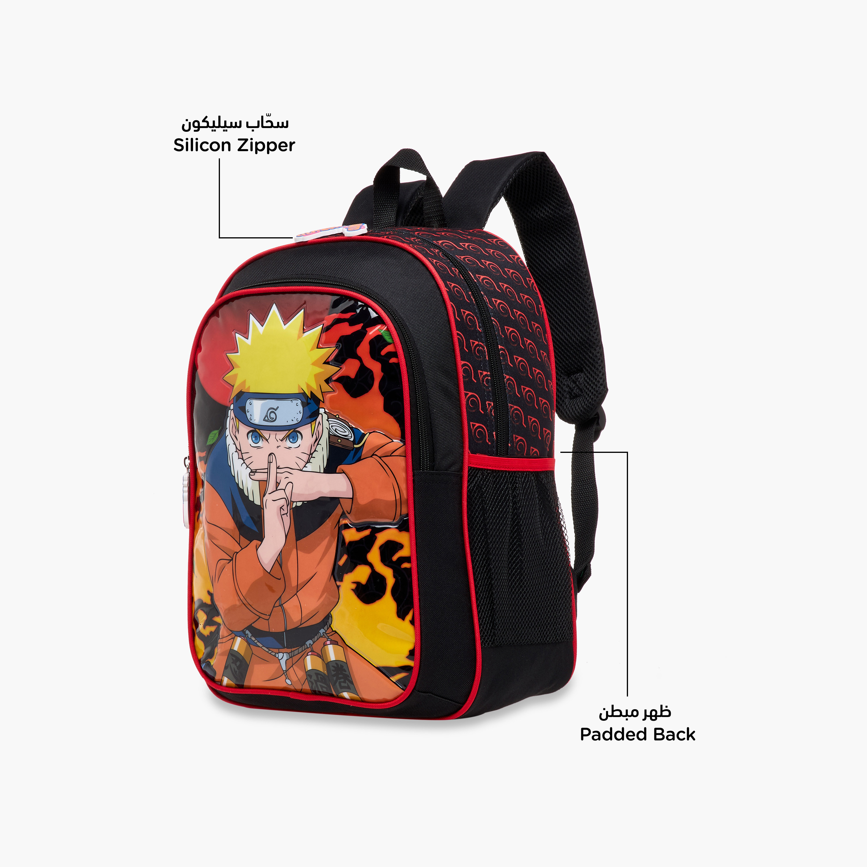 طقم شنطة ظهر 5 قطع بطبعات ناروتو من تي في طوكيو - 16 بوصة-school-bagsandbackpacks-sets-image-4