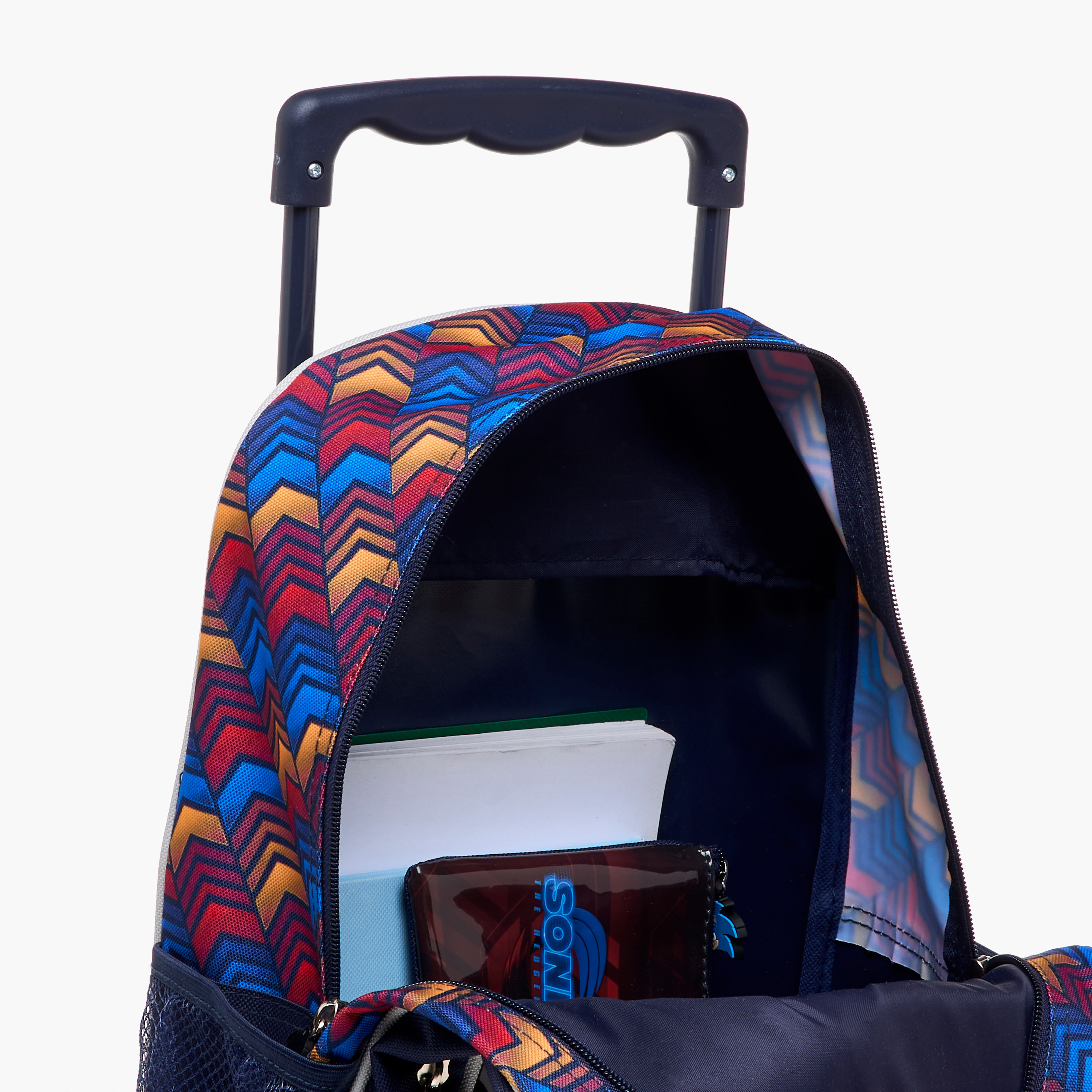 Sonic the Hedgehog Print 5-Piece trolley Backpack Set - 16 inches-school-bagsandbackpacks-trolleybags-image-17
