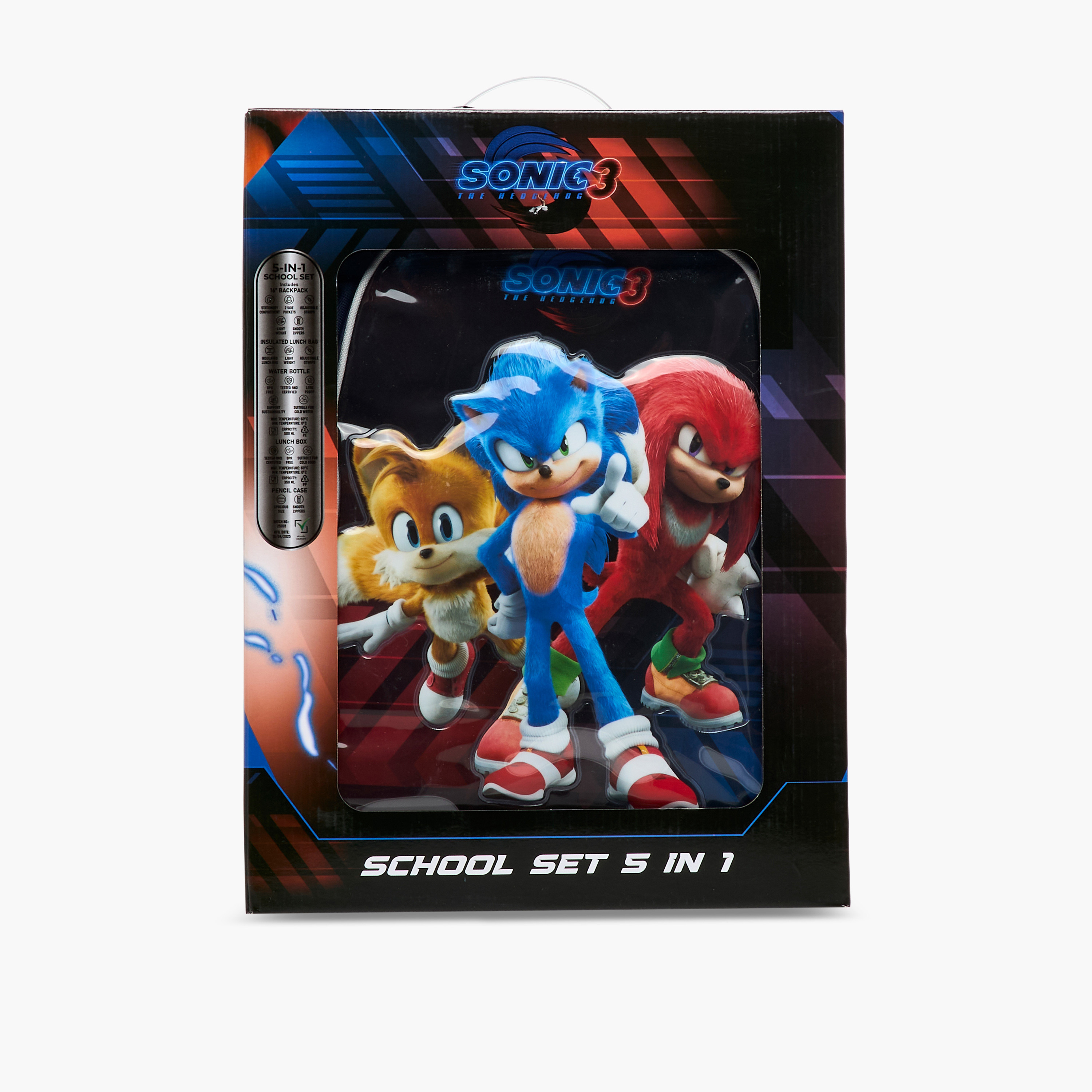 Sonic the Hedgehog Print 5-Piece Backpack Set - 16 inches-school-bagsandbackpacks-backpacks-image-25