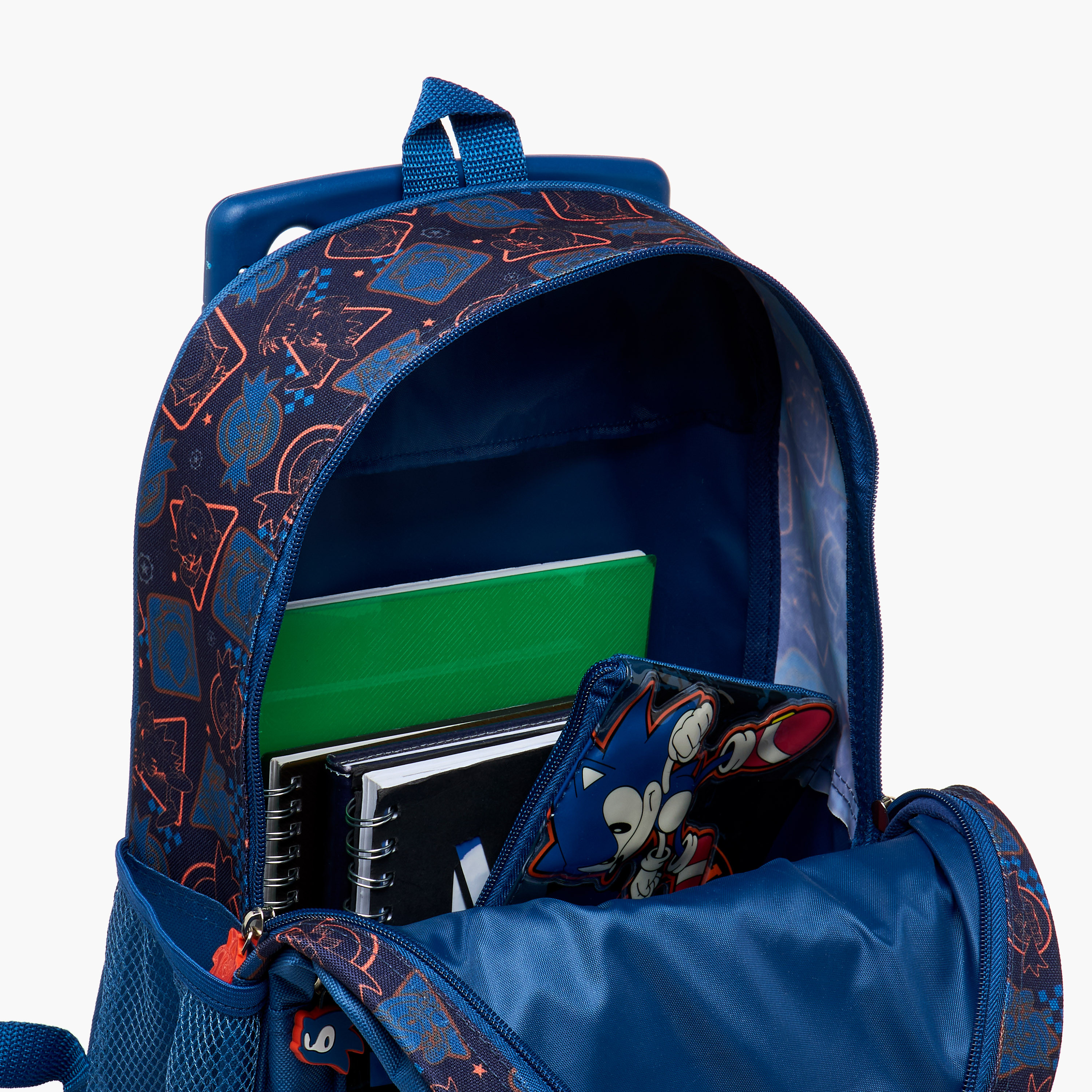 Sonic the Hedgehog Print 5-Piece Trolley Backpack Set - 16 inches-school-bagsandbackpacks-trolleybags-image-17