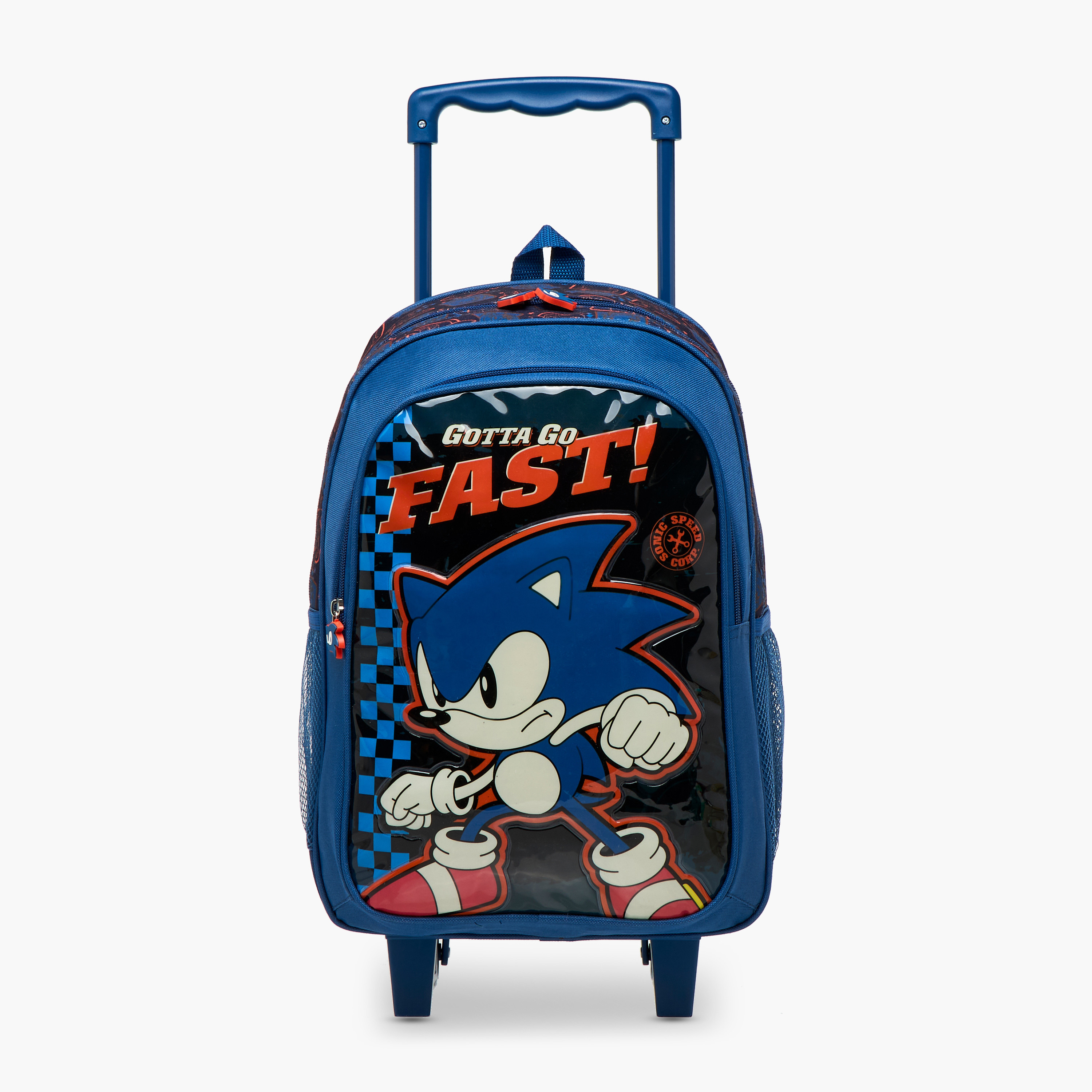Sonic the Hedgehog Print 5-Piece Trolley Backpack Set - 16 inches-school-bagsandbackpacks-trolleybags-image-2
