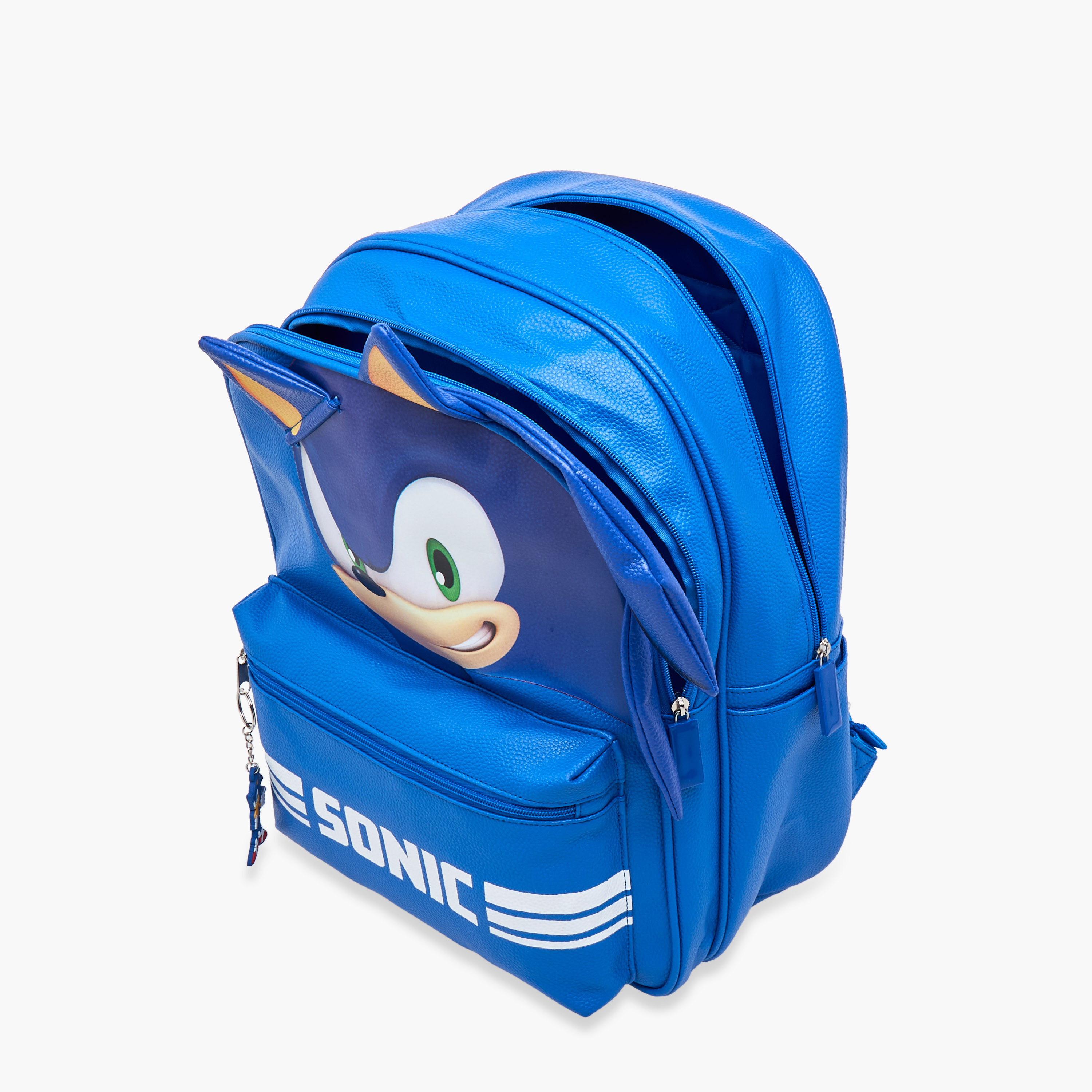 شنطة ظهر بأحزمة قابلة للتعديل وسحاب إغلاق وزخارف سونيك ذا هيدجهوج - 15 بوصة-school-bagsandbackpacks-backpacks-image-12