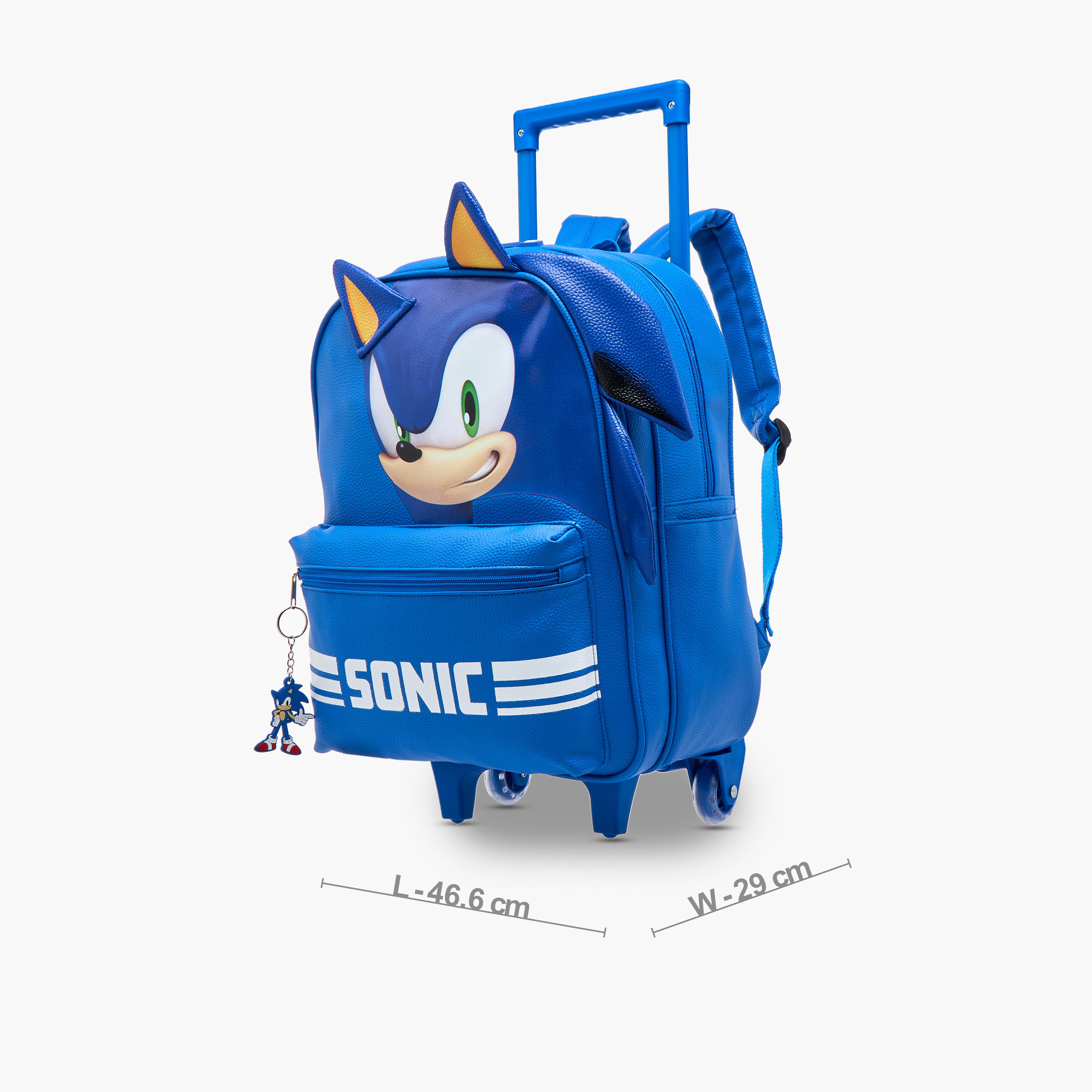CPLG Sonic Trolley Bag for Boys 2-5 Years with Water Resistant Fabric -school-bagsandbackpacks-trolleybags-image-4