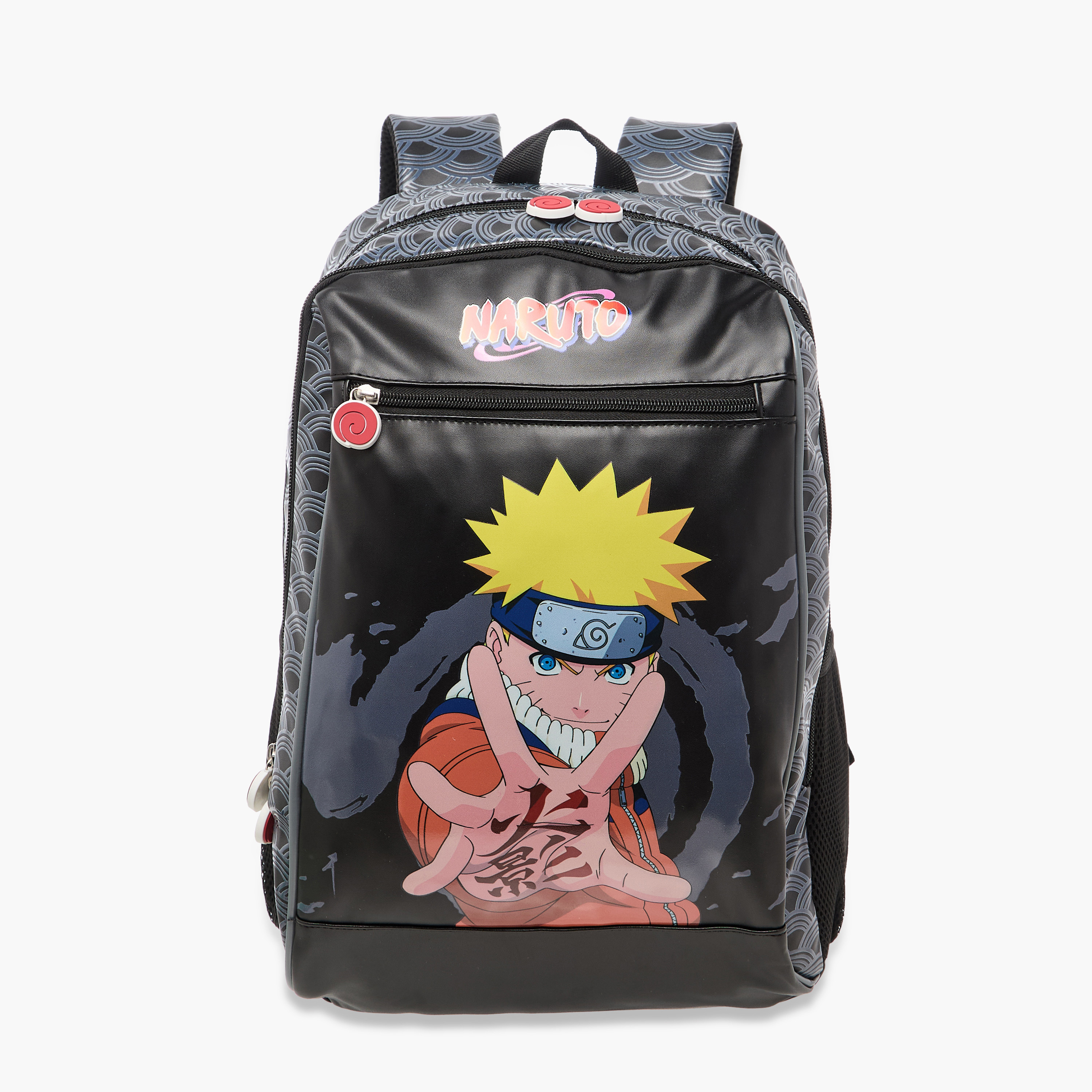 TV Tokyo Naruto Print Backpack with Adjustable Straps and Zip Closure - 16 inches-school-bagsandbackpacks-backpacks-image-1