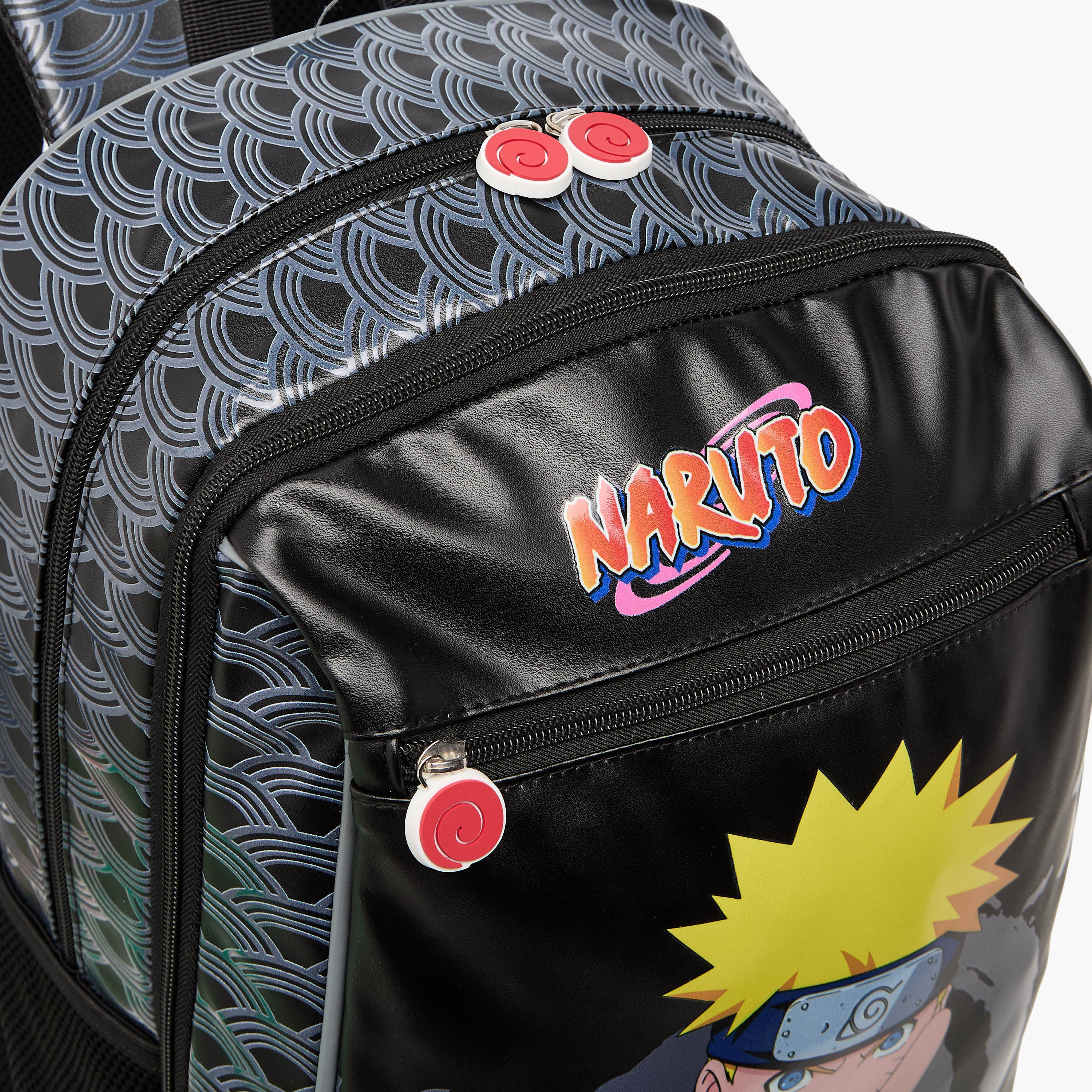 TV Tokyo Naruto Print Backpack with Adjustable Straps and Zip Closure - 16 inches-school-bagsandbackpacks-backpacks-image-7