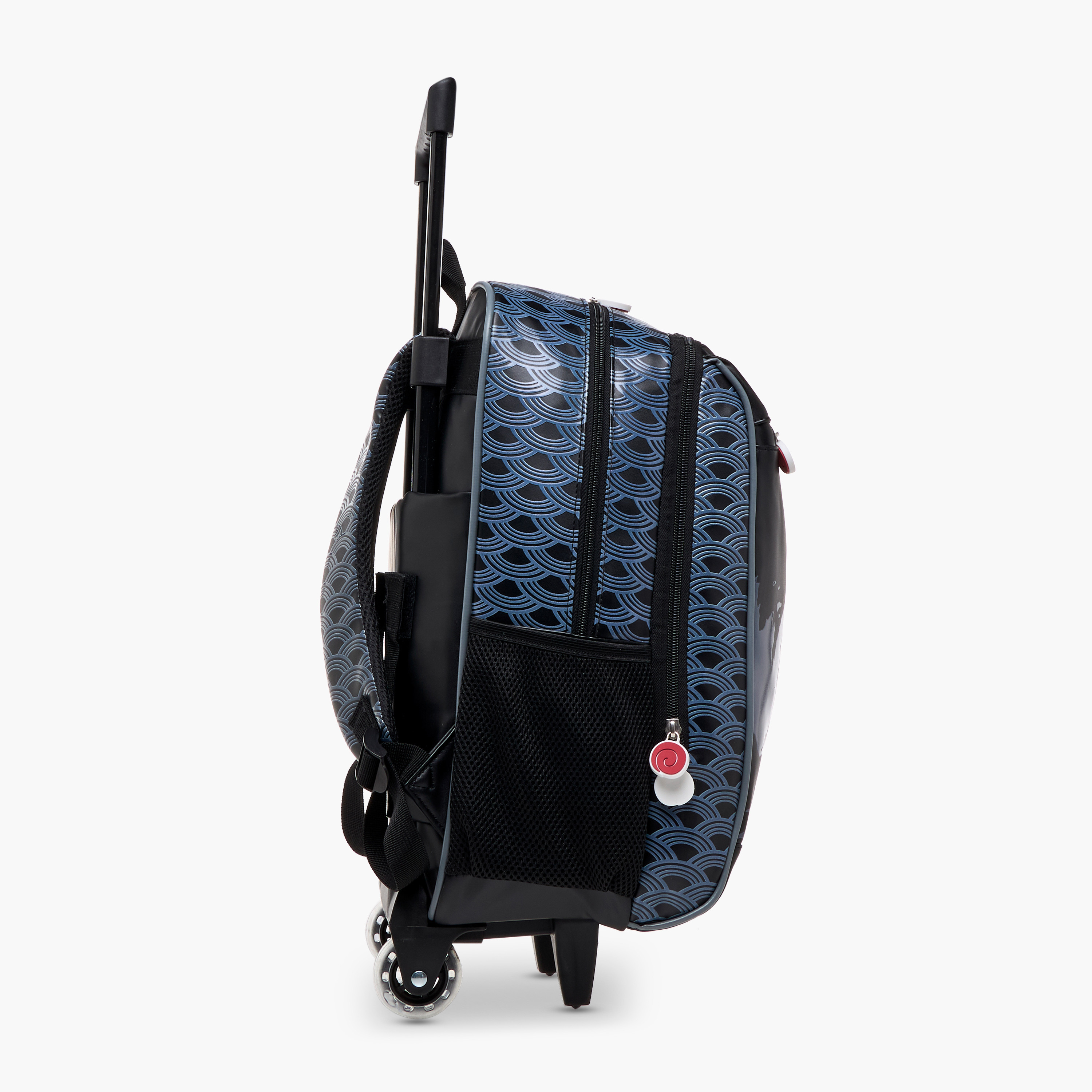 TV Tokyo Naruto Print Trolley Backpack with Retractable Handle - 16 inches-school-bagsandbackpacks-trolleybags-image-3