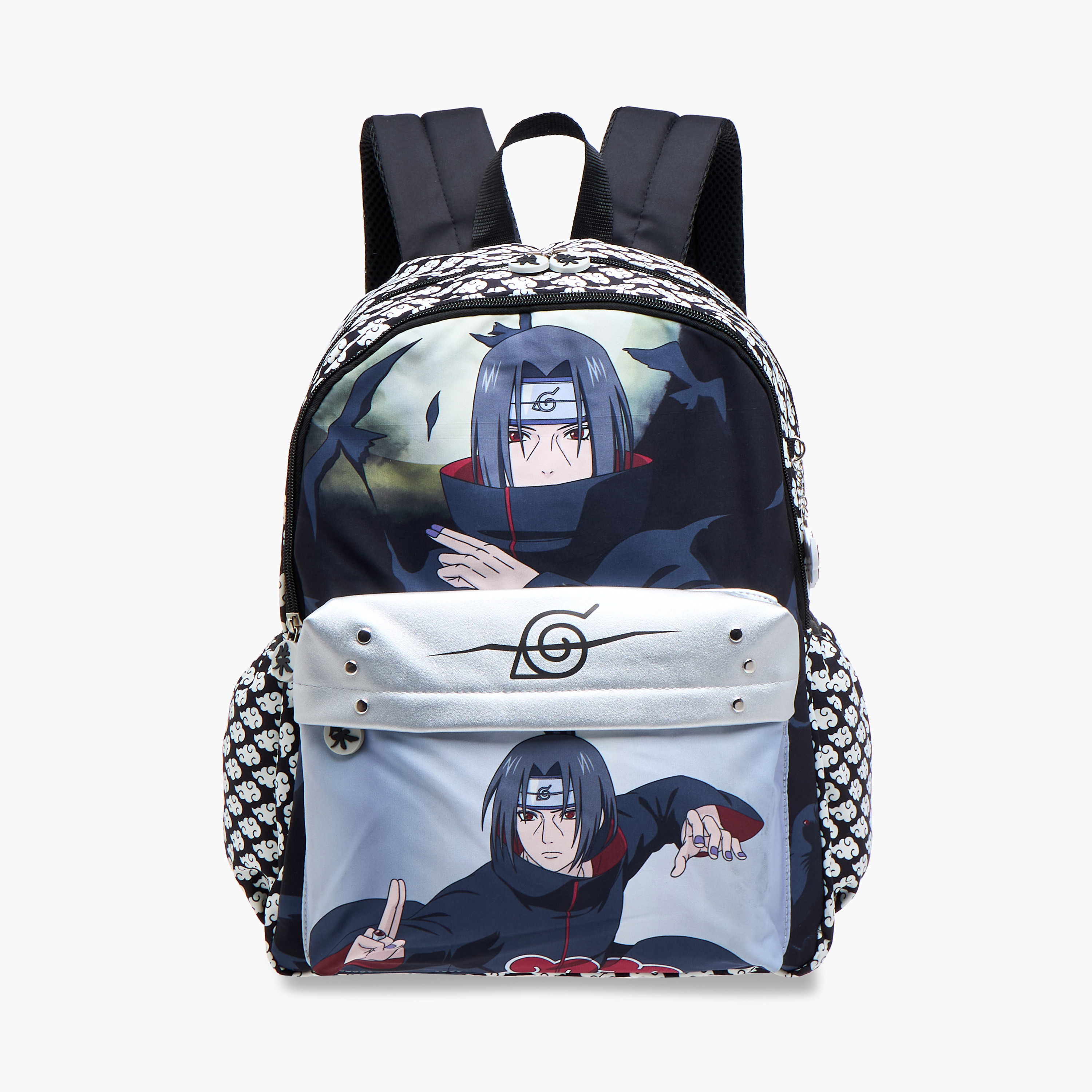 TV Tokyo Naruto Print Backpack with Adjustable Straps and Zip Closure - 16 inches-school-bagsandbackpacks-backpacks-image-1