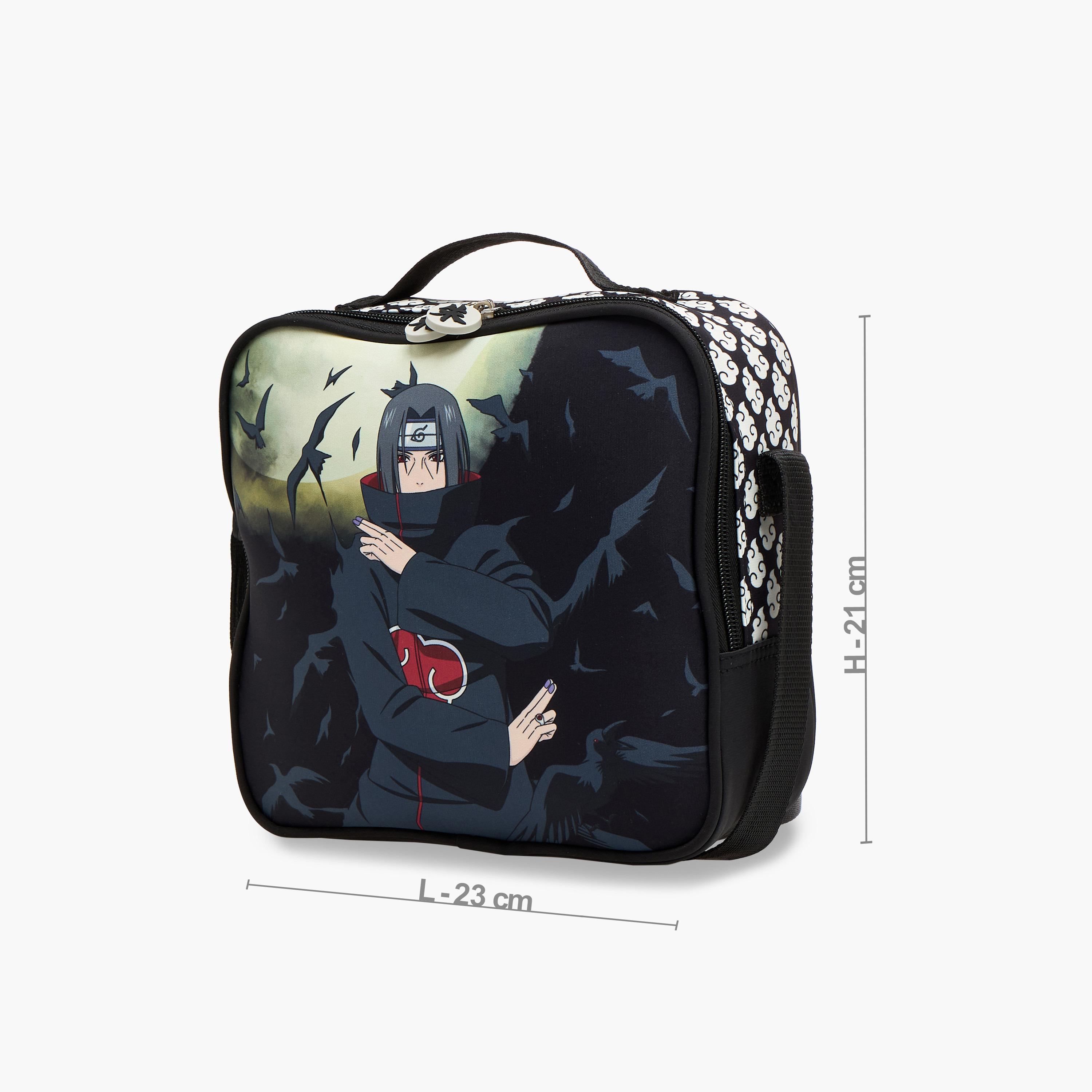 TV Tokyo Naruto Print Lunch Bag with Zip Closure-school-lunchessentials-lunchbags-image-2