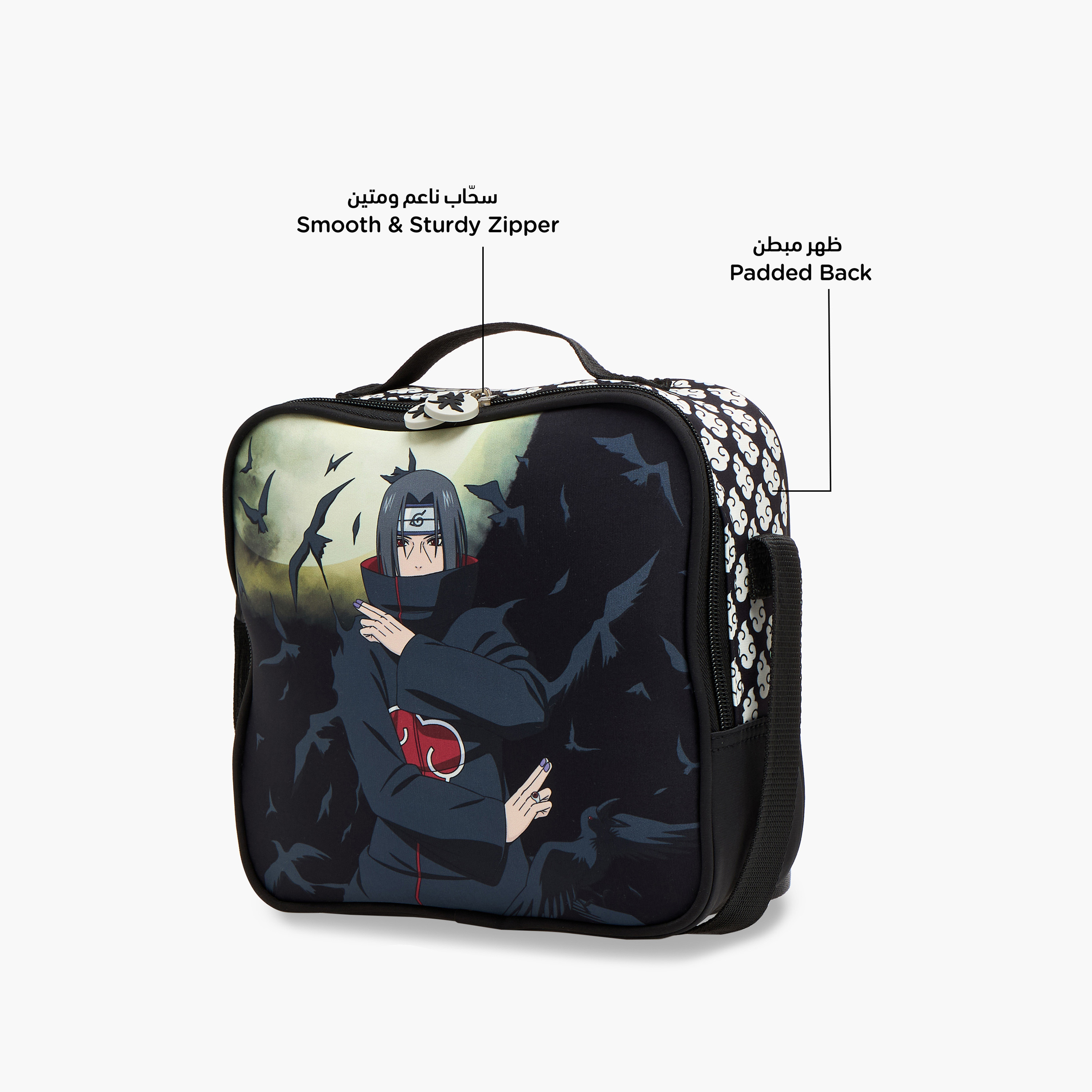 TV Tokyo Naruto Print Lunch Bag with Zip Closure-school-lunchessentials-lunchbags-image-6