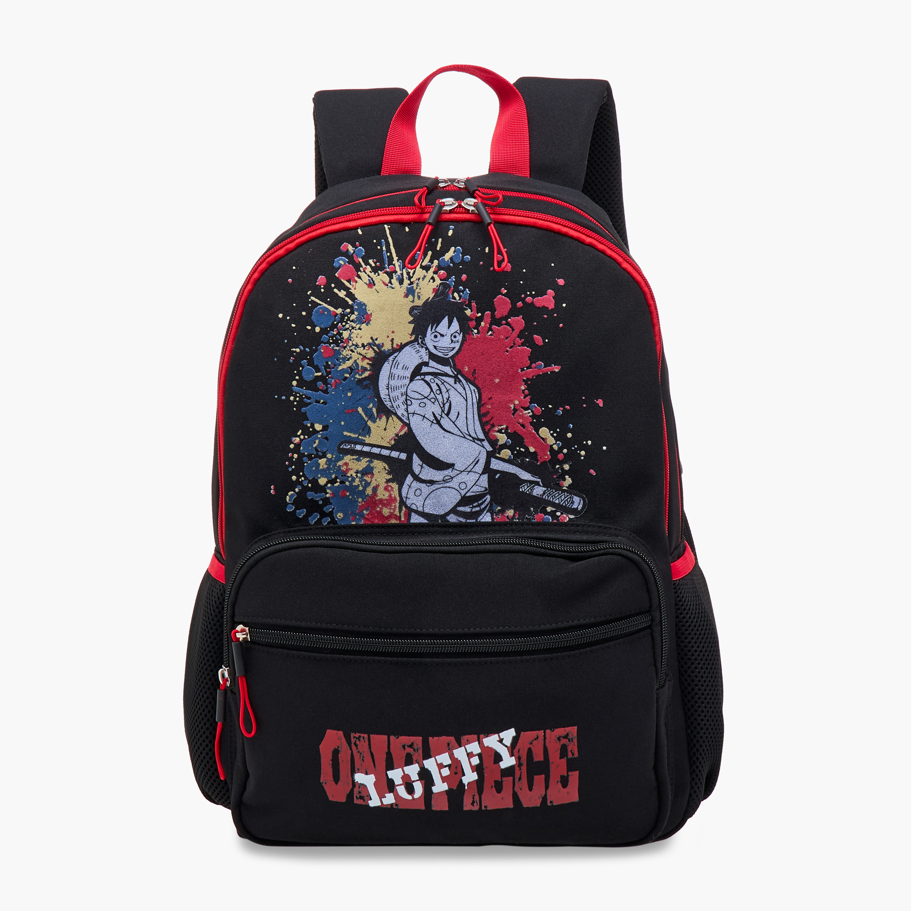 Toei Animation One Piece Print Backpack with Adjustable Straps and Zip Closure- 16 inch-school-bagsandbackpacks-backpacks-image-1