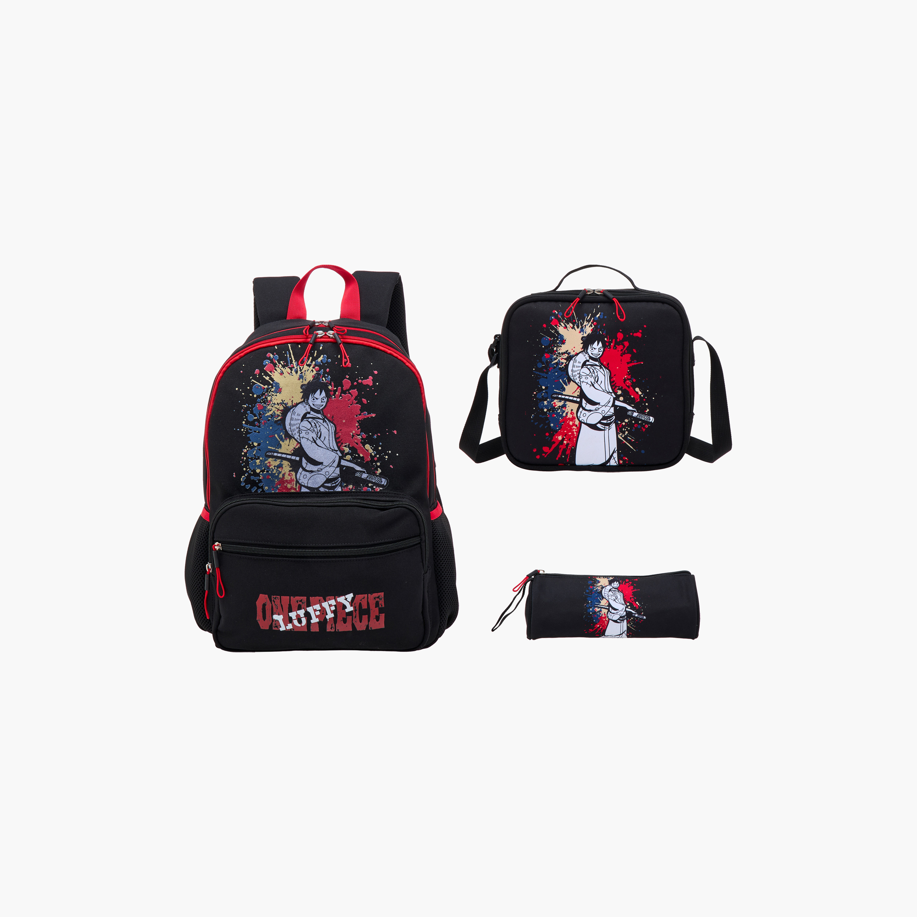Toei Animation One Piece Print Backpack with Adjustable Straps and Zip Closure- 16 inch-school-bagsandbackpacks-backpacks-image-13