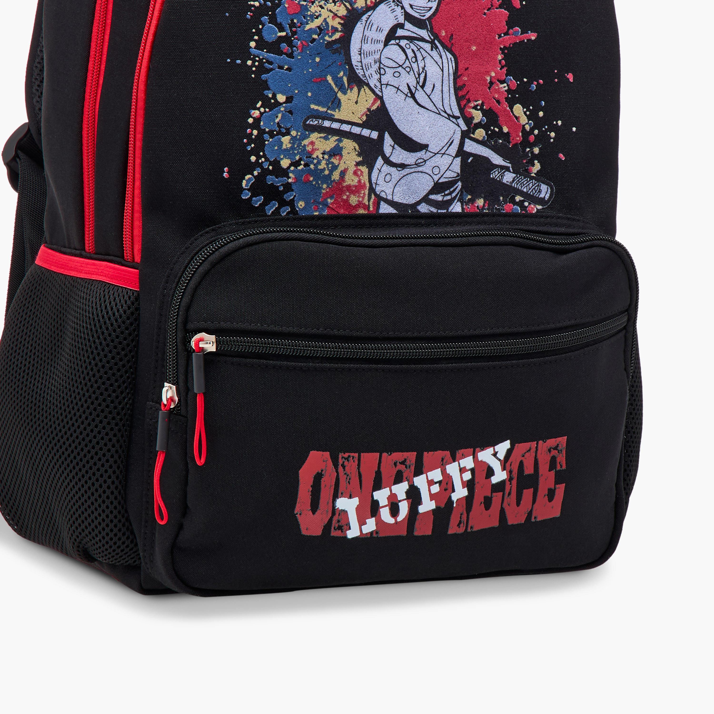 Toei Animation One Piece Print Backpack with Adjustable Straps and Zip Closure- 16 inch-school-bagsandbackpacks-backpacks-image-9