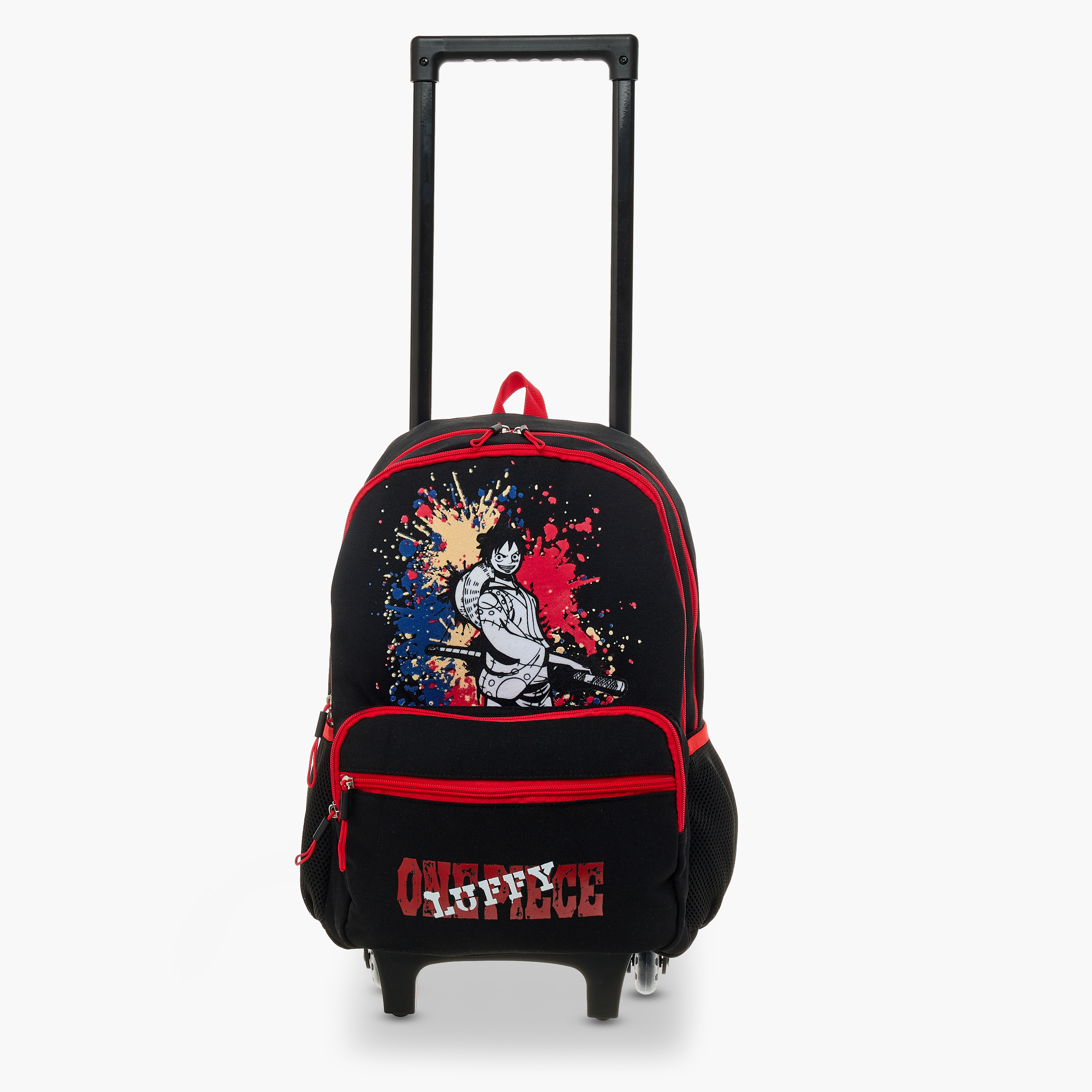Toei Animation One Piece Print Trolley Backpack with Retractable Handle - 16 inches-school-bagsandbackpacks-trolleybags-image-8