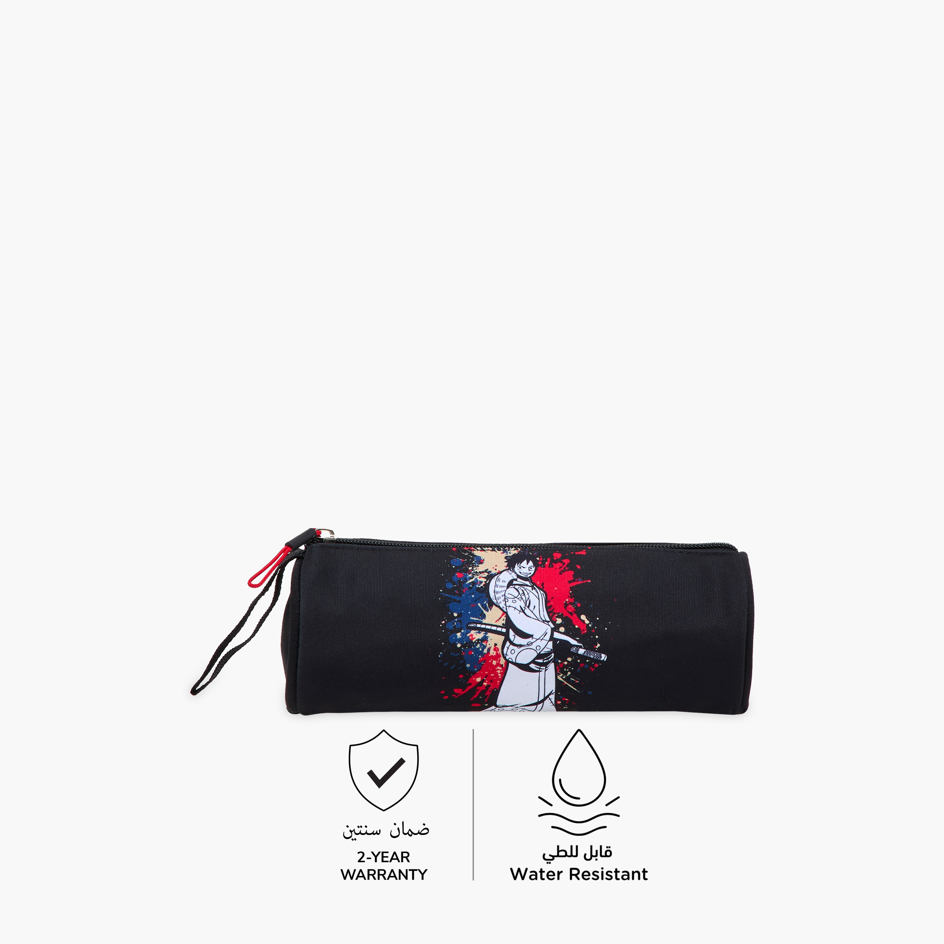مقلمة بسحاب إغلاق وطبعات وان بيس-school-stationery-pencilcases-image-5