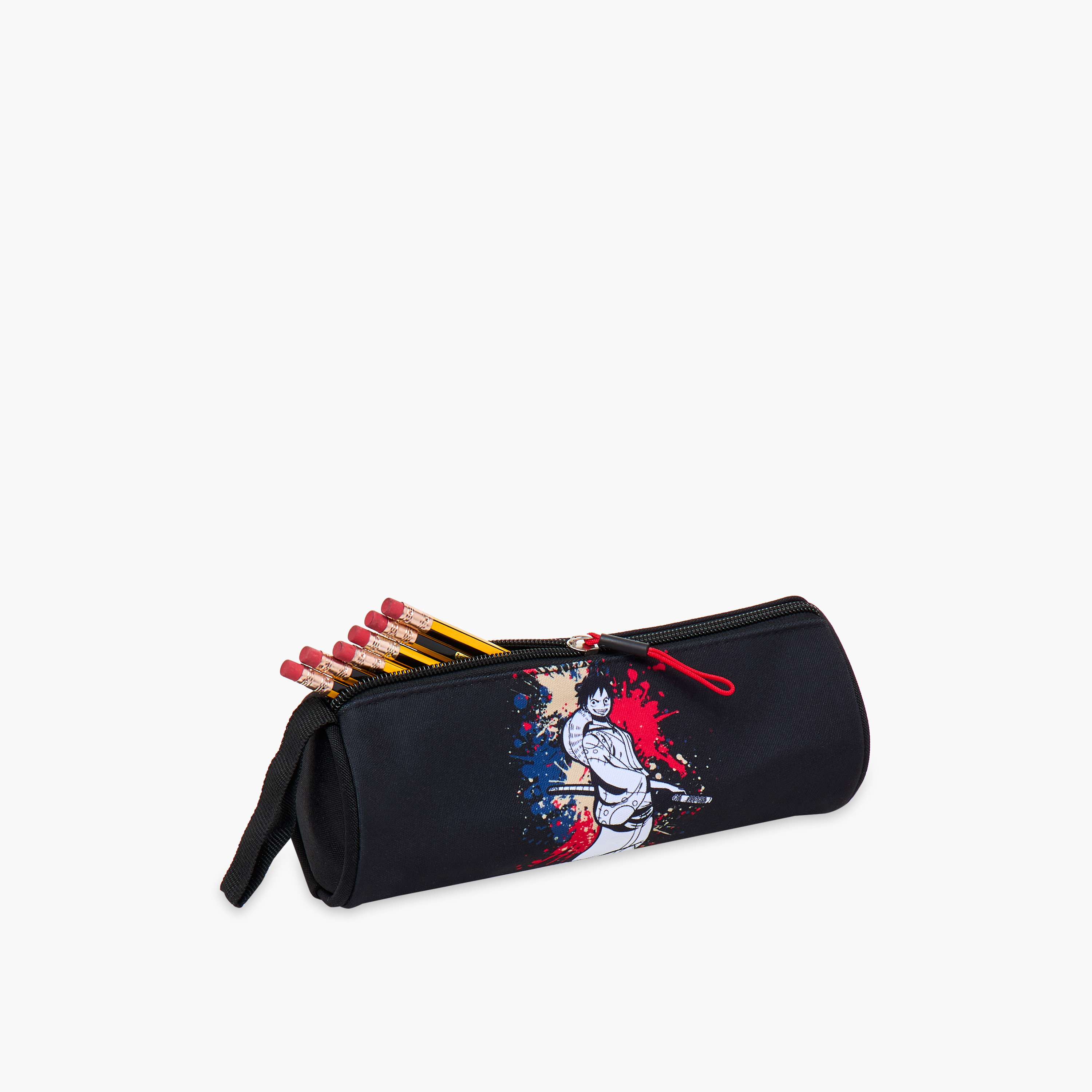 مقلمة بسحاب إغلاق وطبعات وان بيس-school-stationery-pencilcases-image-2