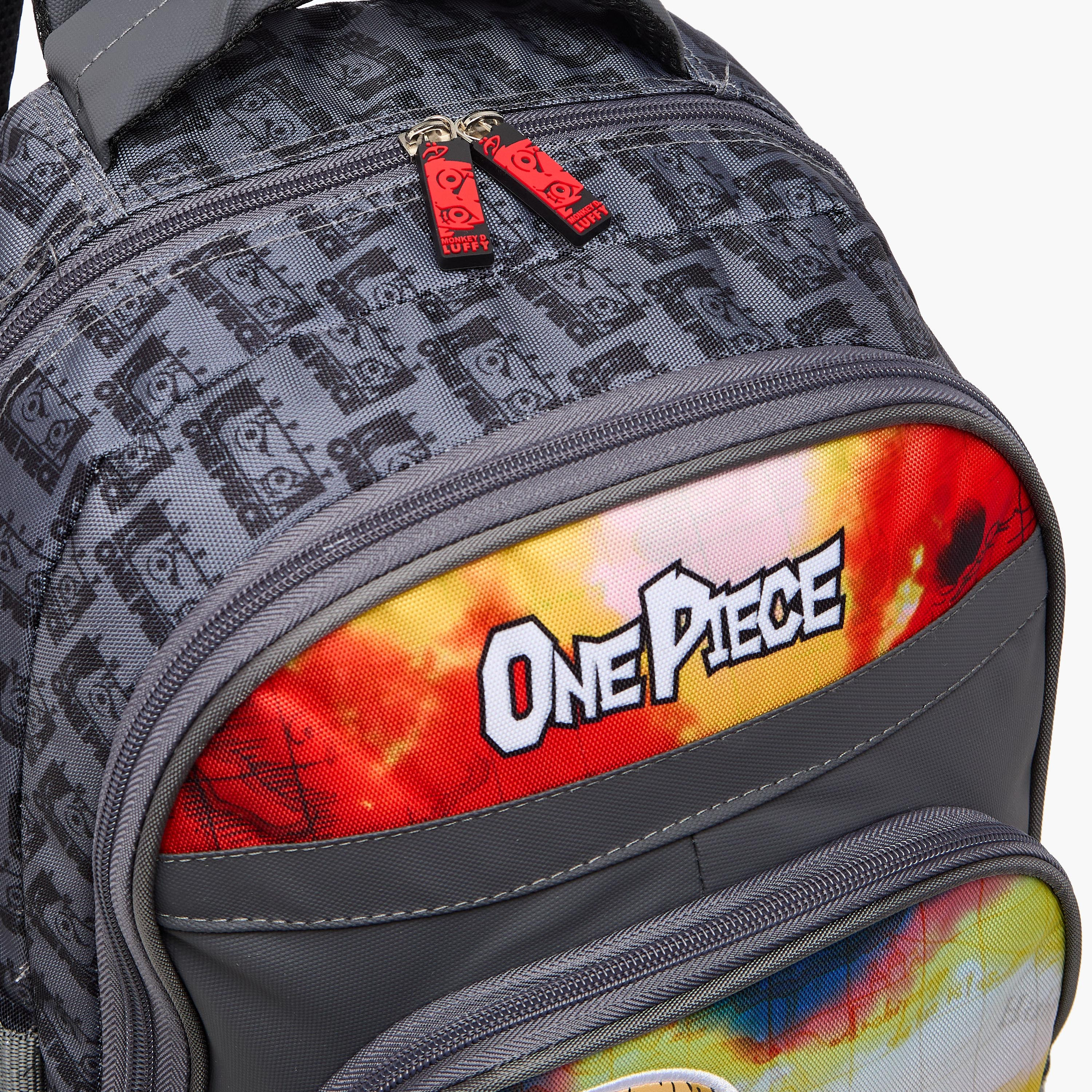 Toei Animation One Piece Print Backpack with Adjustable Straps and Zip Closure - 16 inches-school-bagsandbackpacks-backpacks-image-10