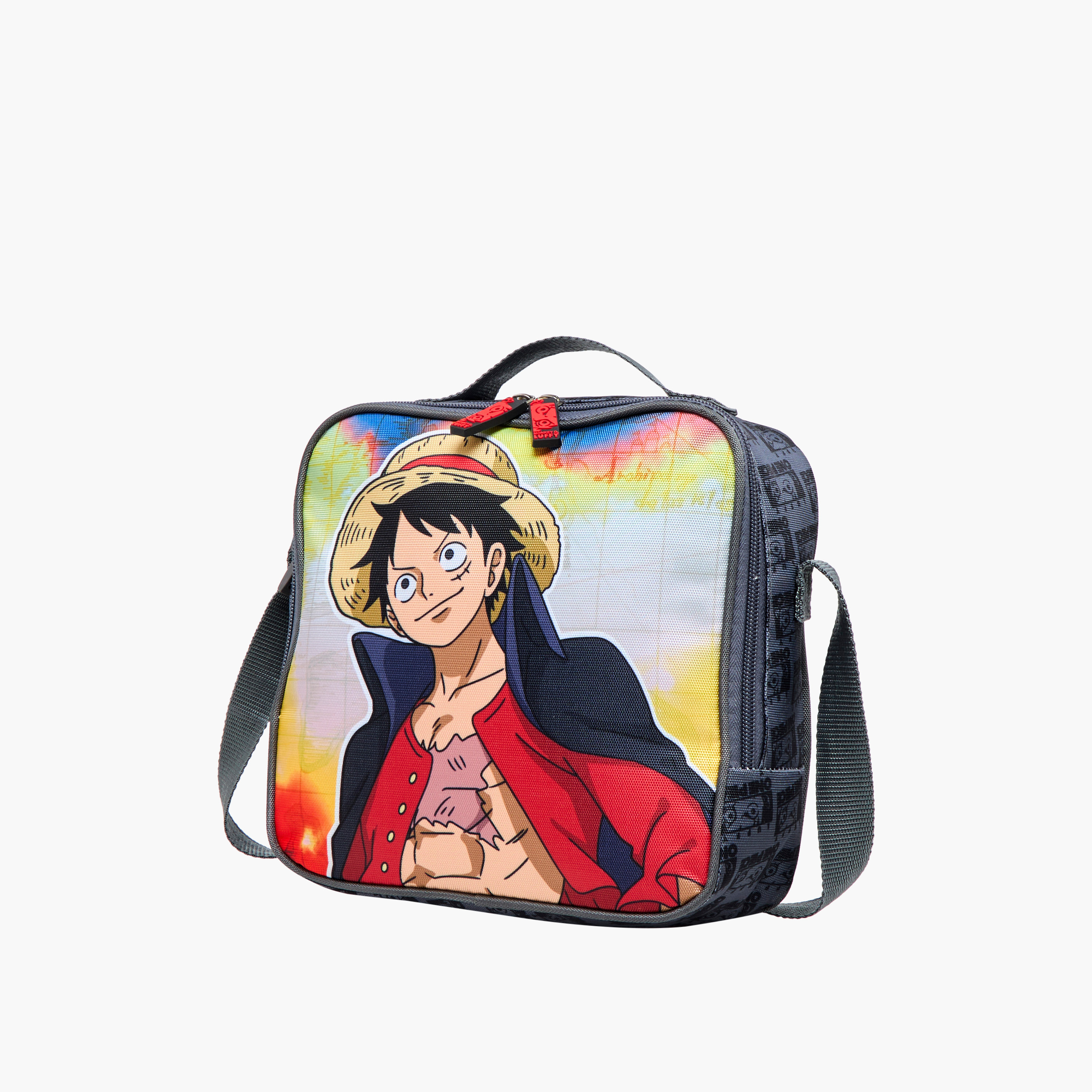 Toei Animation One Piece Print Lunch Bag with Adjustable Strap and Zip Closure-school-lunchessentials-lunchbags-image-2