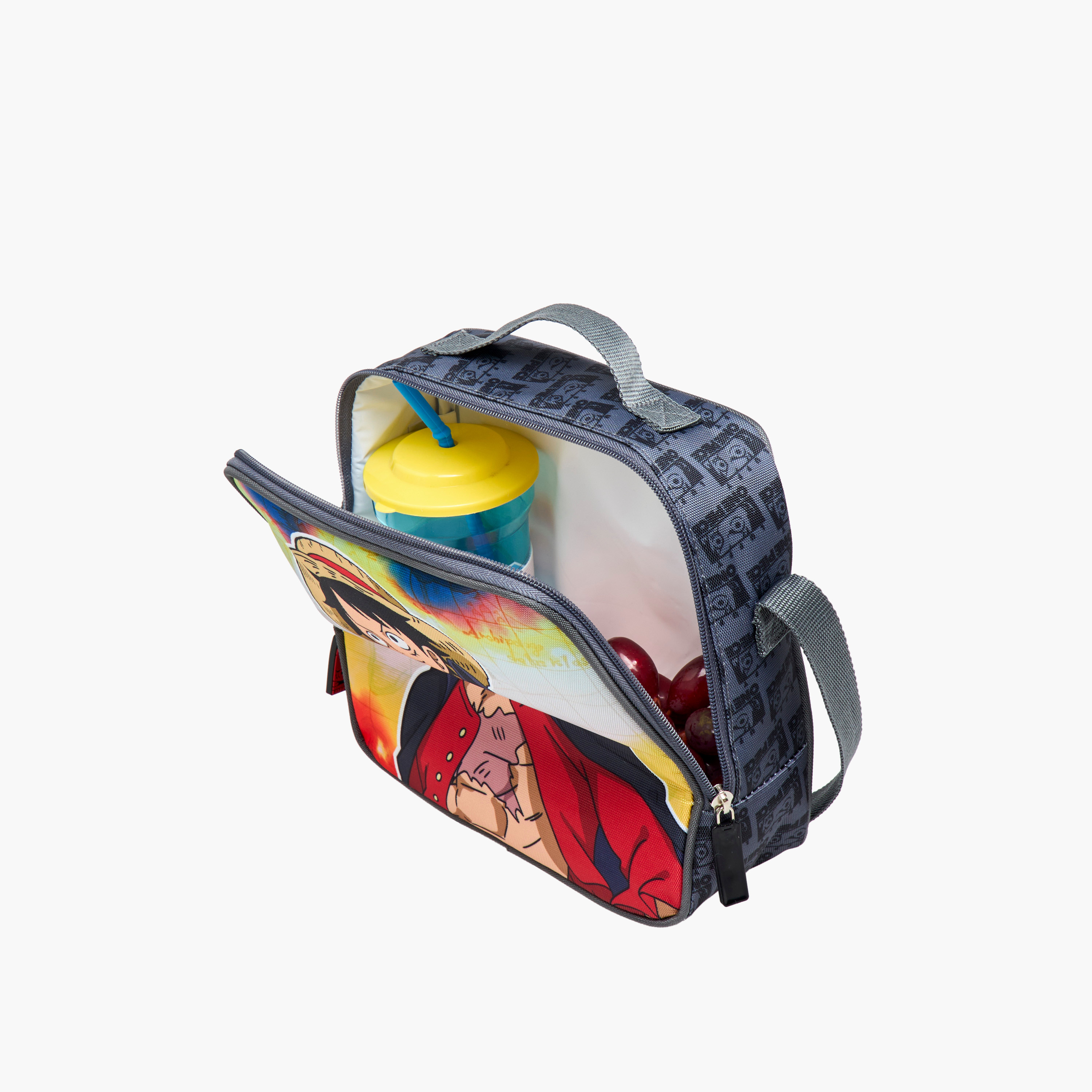 Toei Animation One Piece Print Lunch Bag with Adjustable Strap and Zip Closure-school-lunchessentials-lunchbags-image-6