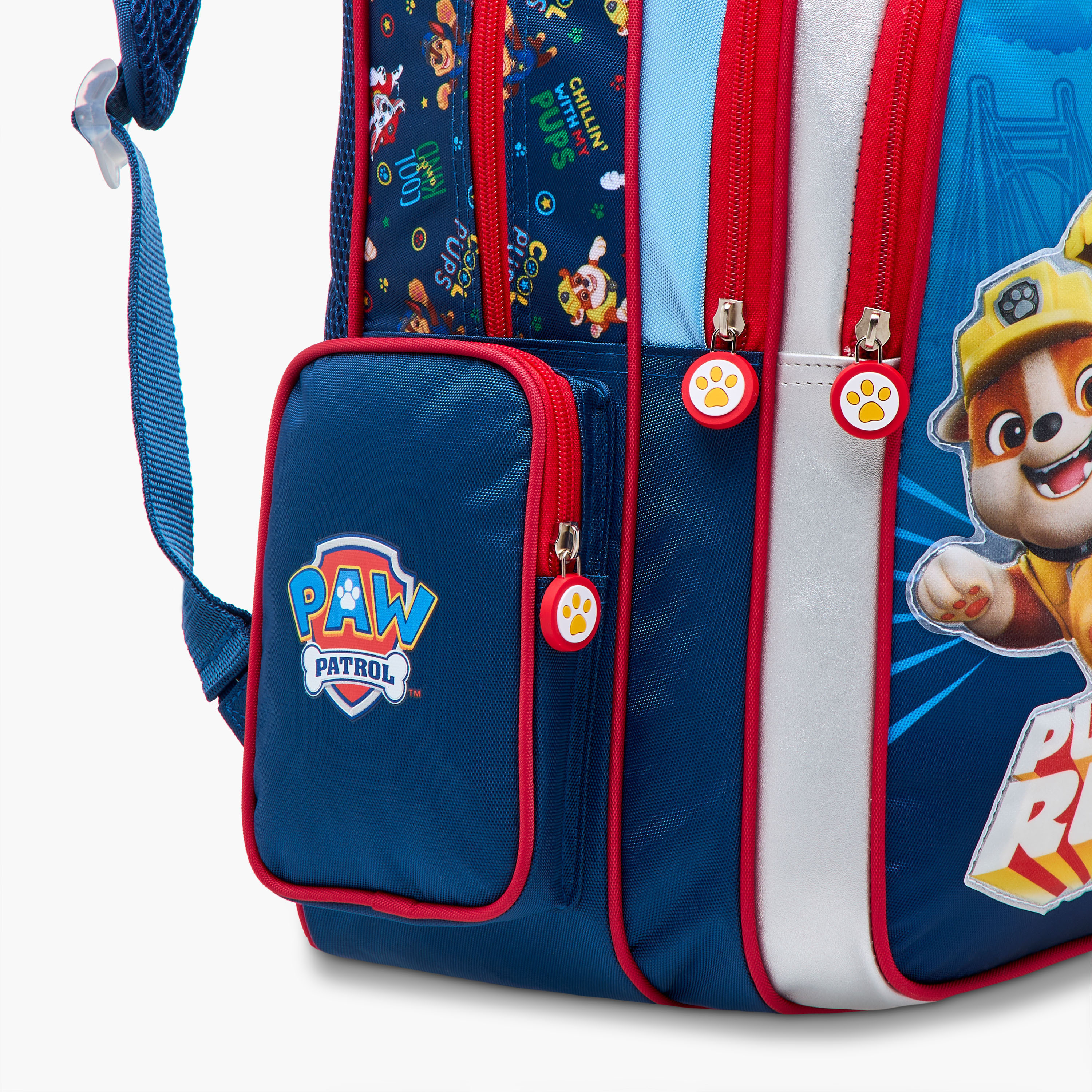 PAW Patrol Print Backpack with Adjustable Straps and Zip Closure - 16 inches-school-bagsandbackpacks-backpacks-image-7