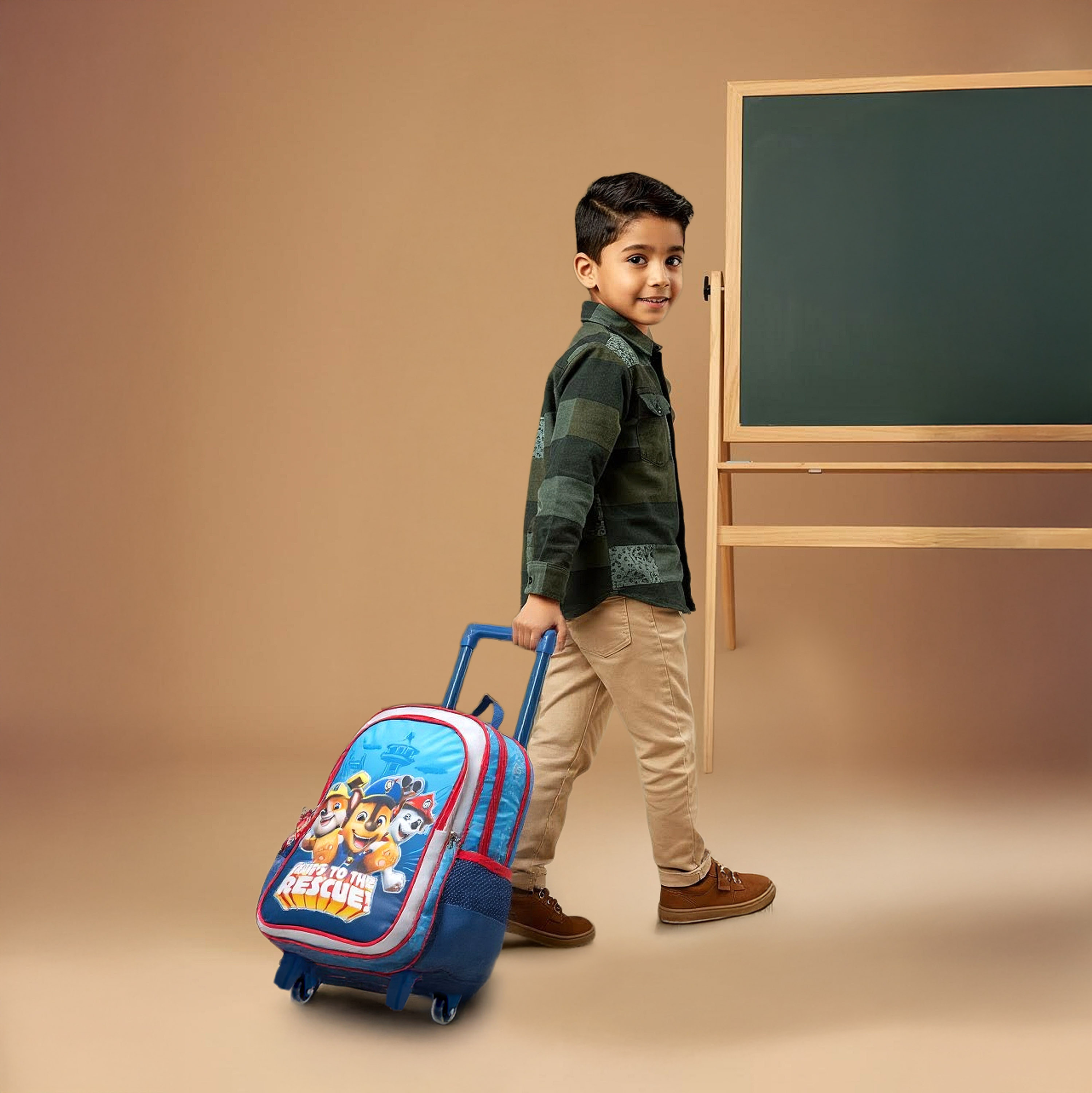 PAW Patrol Printed Trolley Bag for Boys 5-8 Years with Water Resistant Fabric -school-bagsandbackpacks-trolleybags-image-3