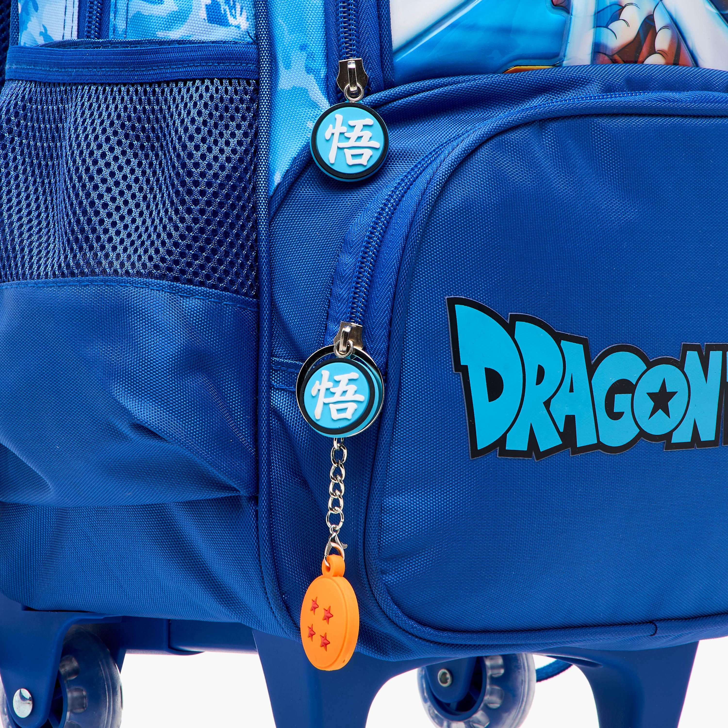 Spacetoon Dragon Ball Z Trolley Backpack with Retractable Handle - 16 inches-school-bagsandbackpacks-trolleybags-image-11