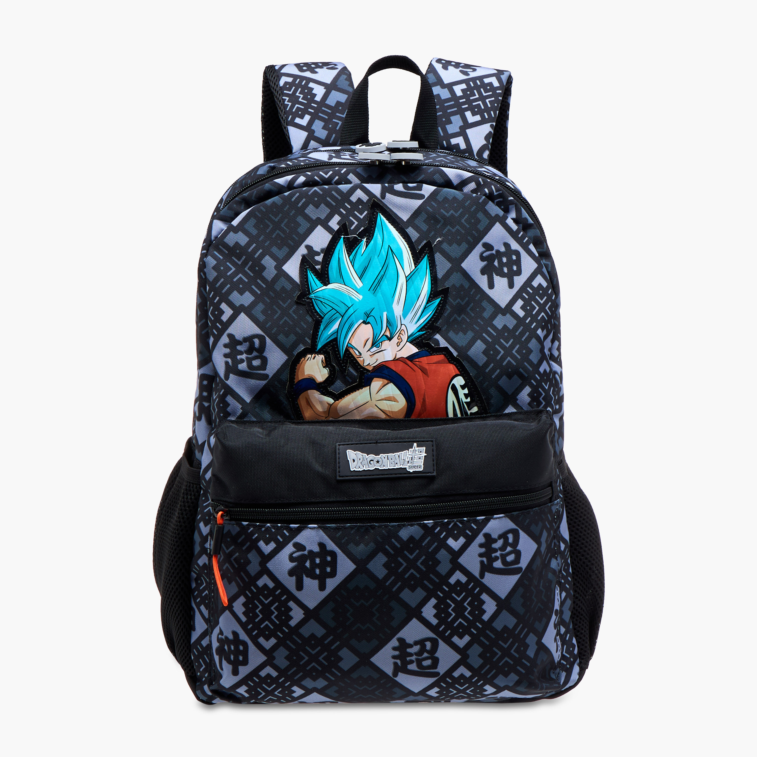 Spacetoon Dragon Ball Z Print Backpack with Adjustable Straps and Zip Closure - 16 inches-school-bagsandbackpacks-backpacks-image-1