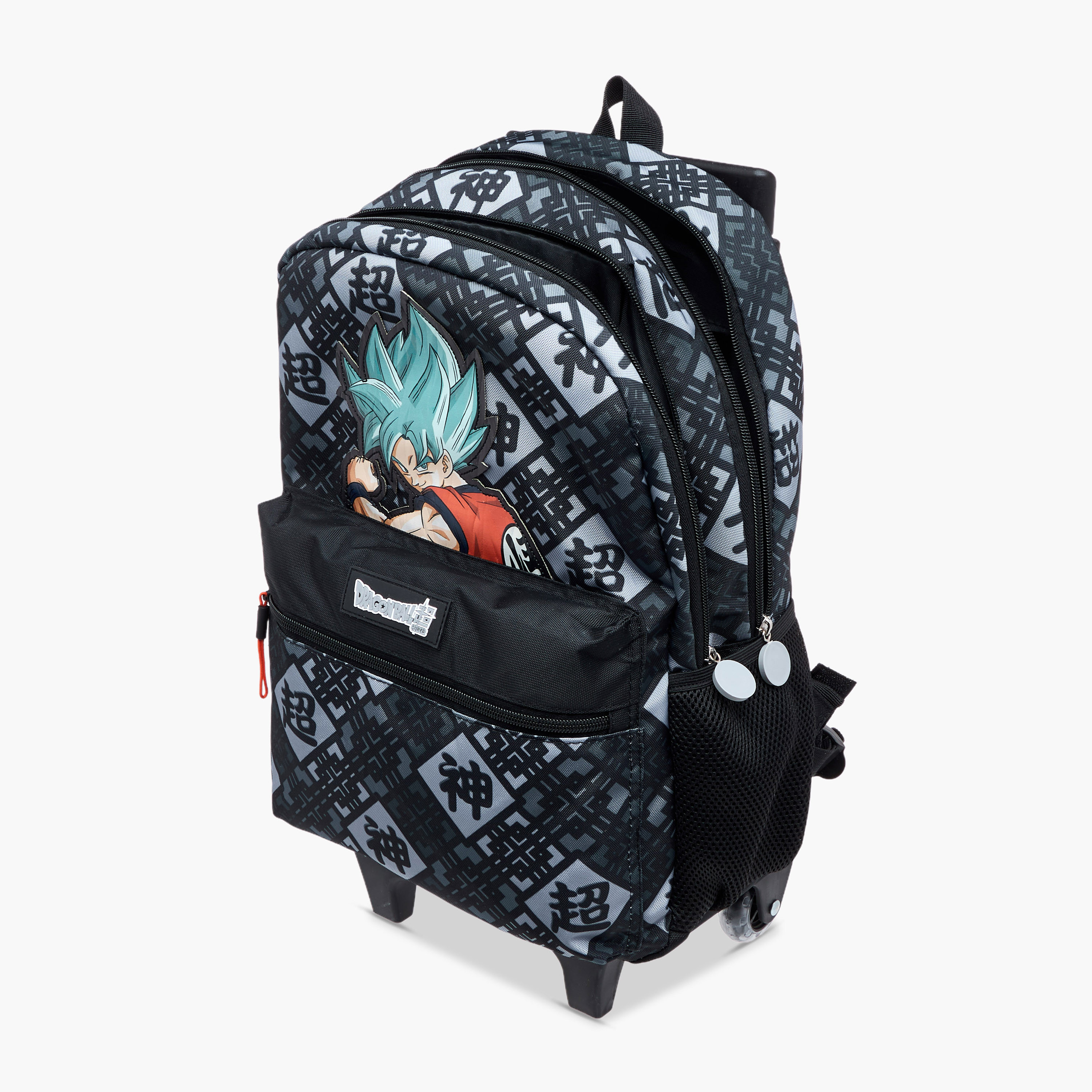 Spacetoon Dragon Ball Z Print Trolley Backpack with Retractable Handle - 16 inches-school-bagsandbackpacks-trolleybags-image-12