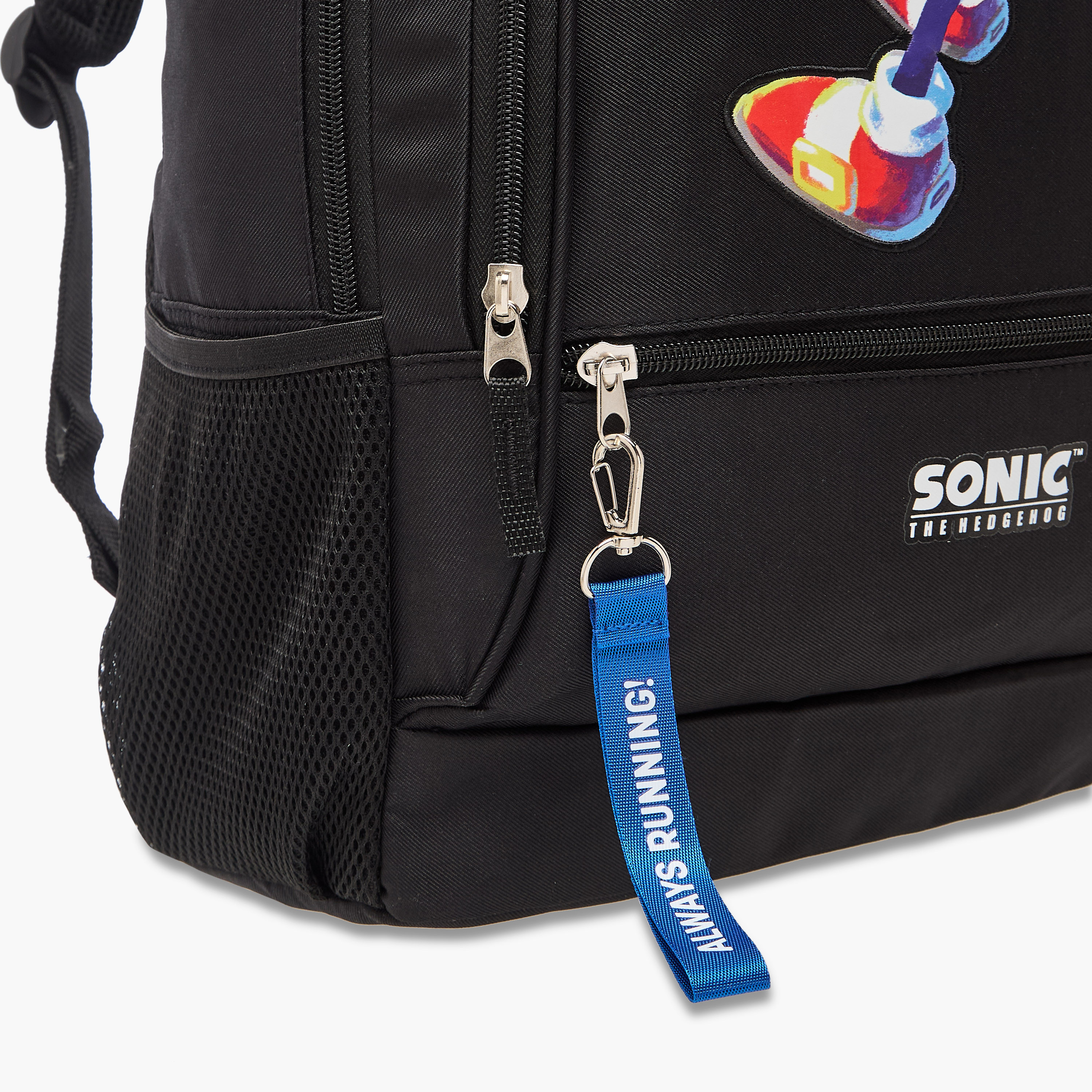 Sonic the Hedgehog Print Backpack with Adjustable Straps and Zip Closure - 18 inches-school-bagsandbackpacks-backpacks-image-10