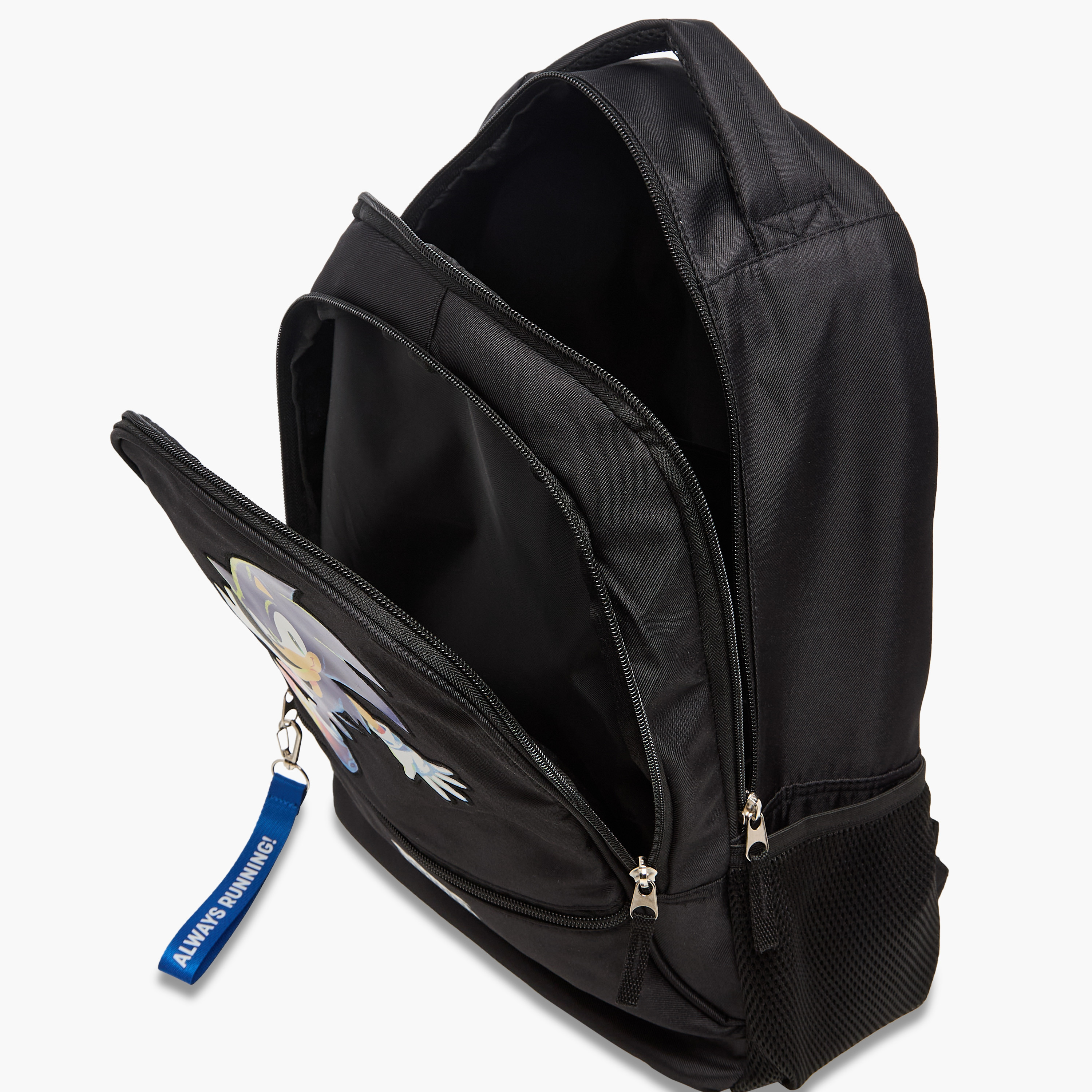 Sonic the Hedgehog Print Backpack with Adjustable Straps and Zip Closure - 18 inches-school-bagsandbackpacks-backpacks-image-7