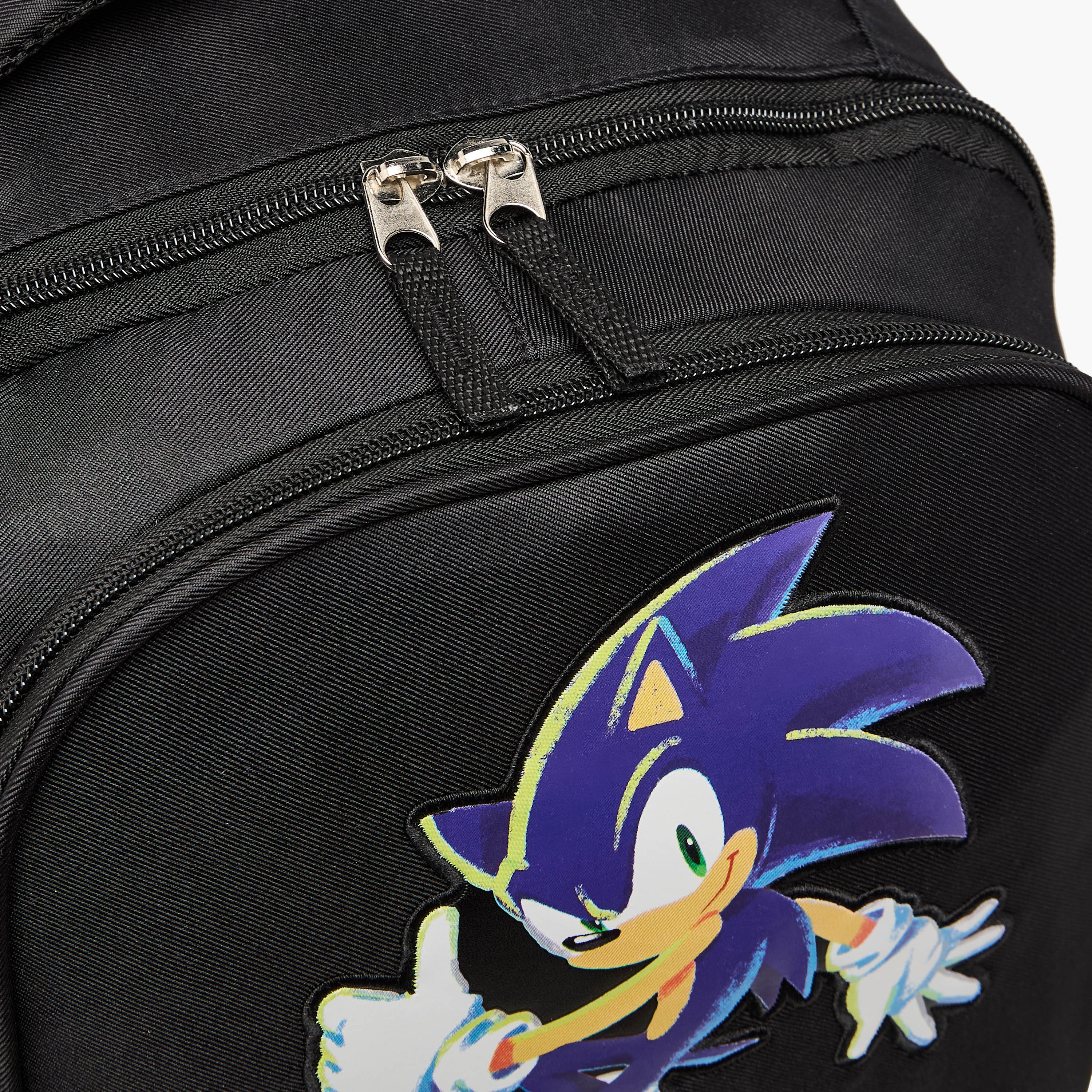 Sonic the Hedgehog Print Backpack with Adjustable Straps and Zip Closure - 18 inches-school-bagsandbackpacks-backpacks-image-9