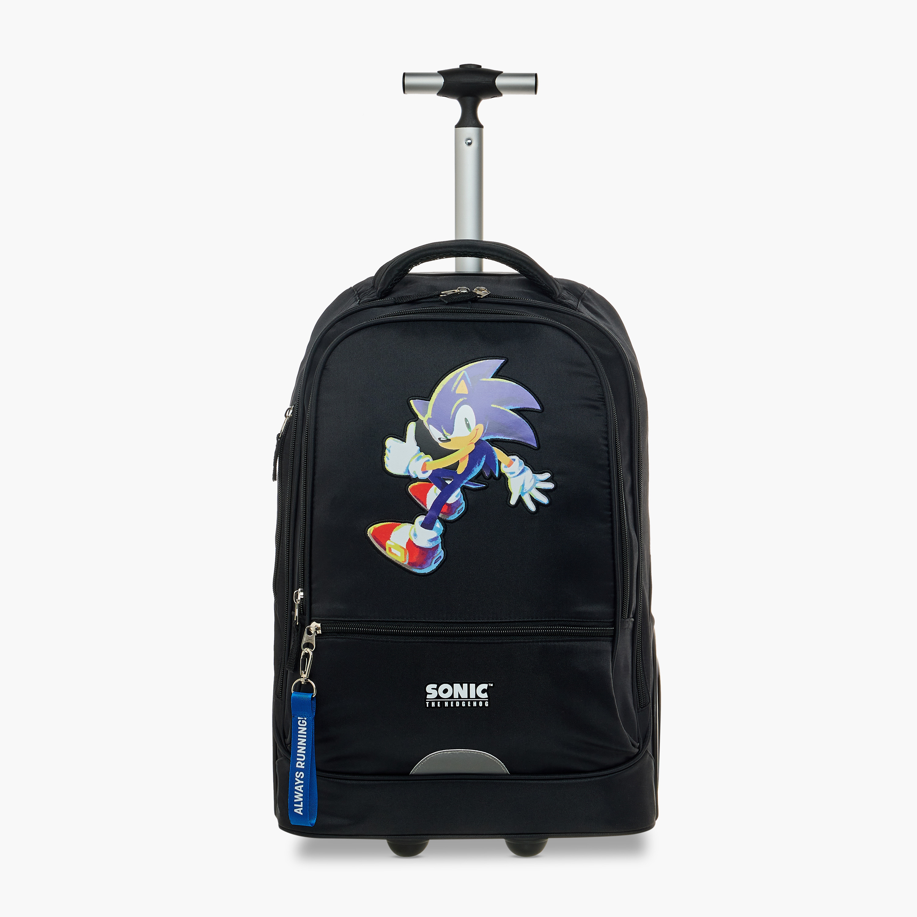 شنطة ترولي بمقبض قابل للسحب وطبعات سونيك ذا هيدجهوج - 18 بوصة-school-bagsandbackpacks-trolleybags-image-2