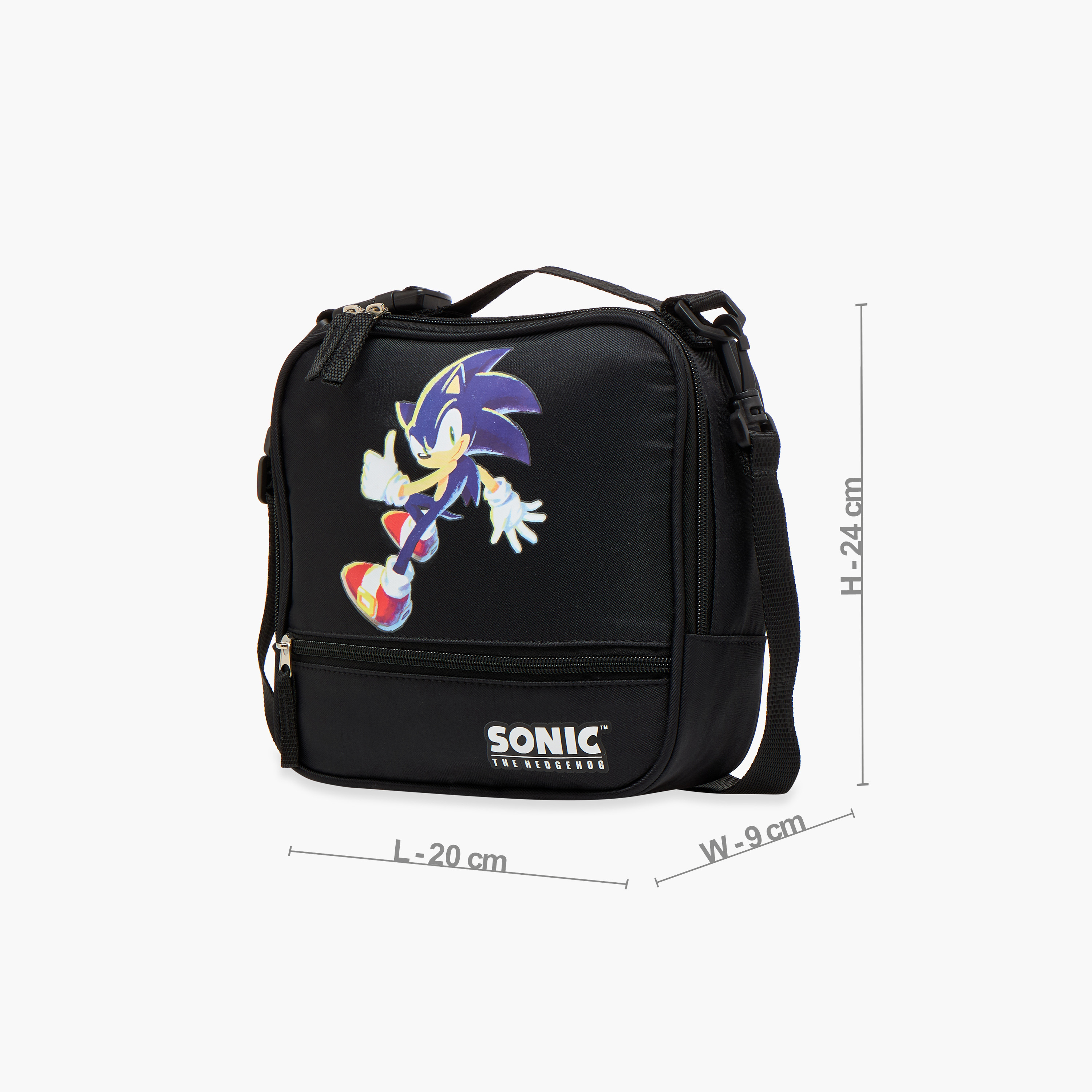 Sonic The Hedgehog Print Lunch Bag with Zip Closure-school-lunchessentials-lunchbags-image-2