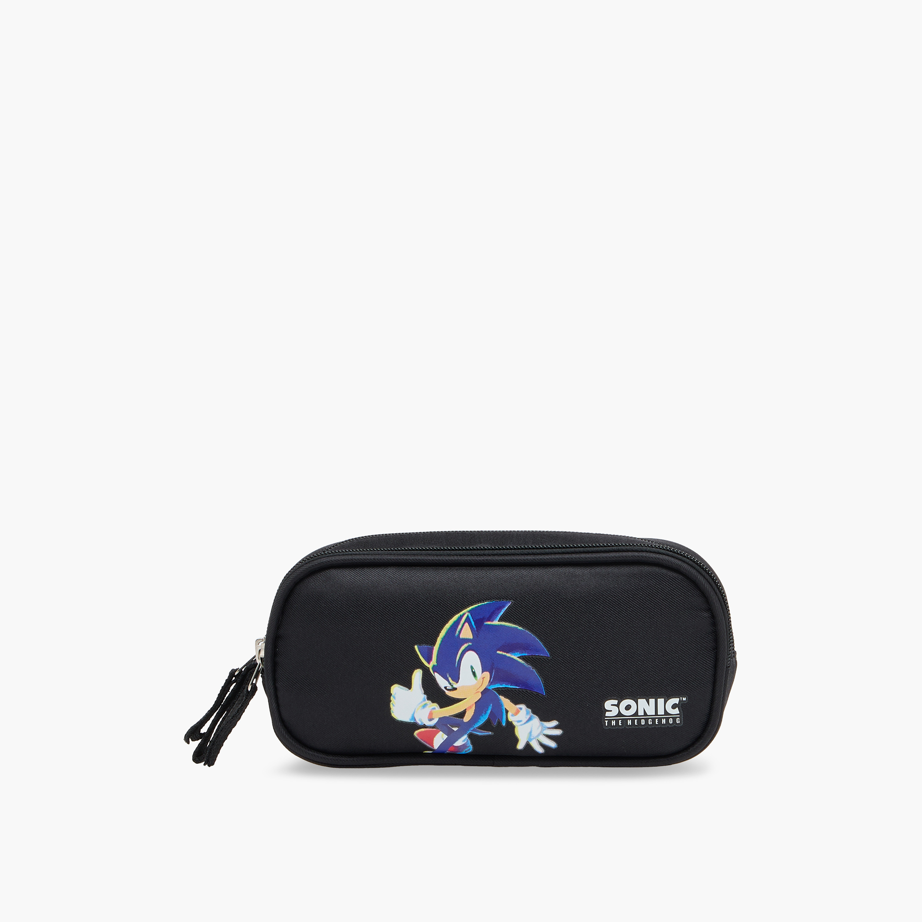 Sonic The Hedgehog Print Pencil Pouch with Zip Closure-school-stationery-pencilcases-image-1