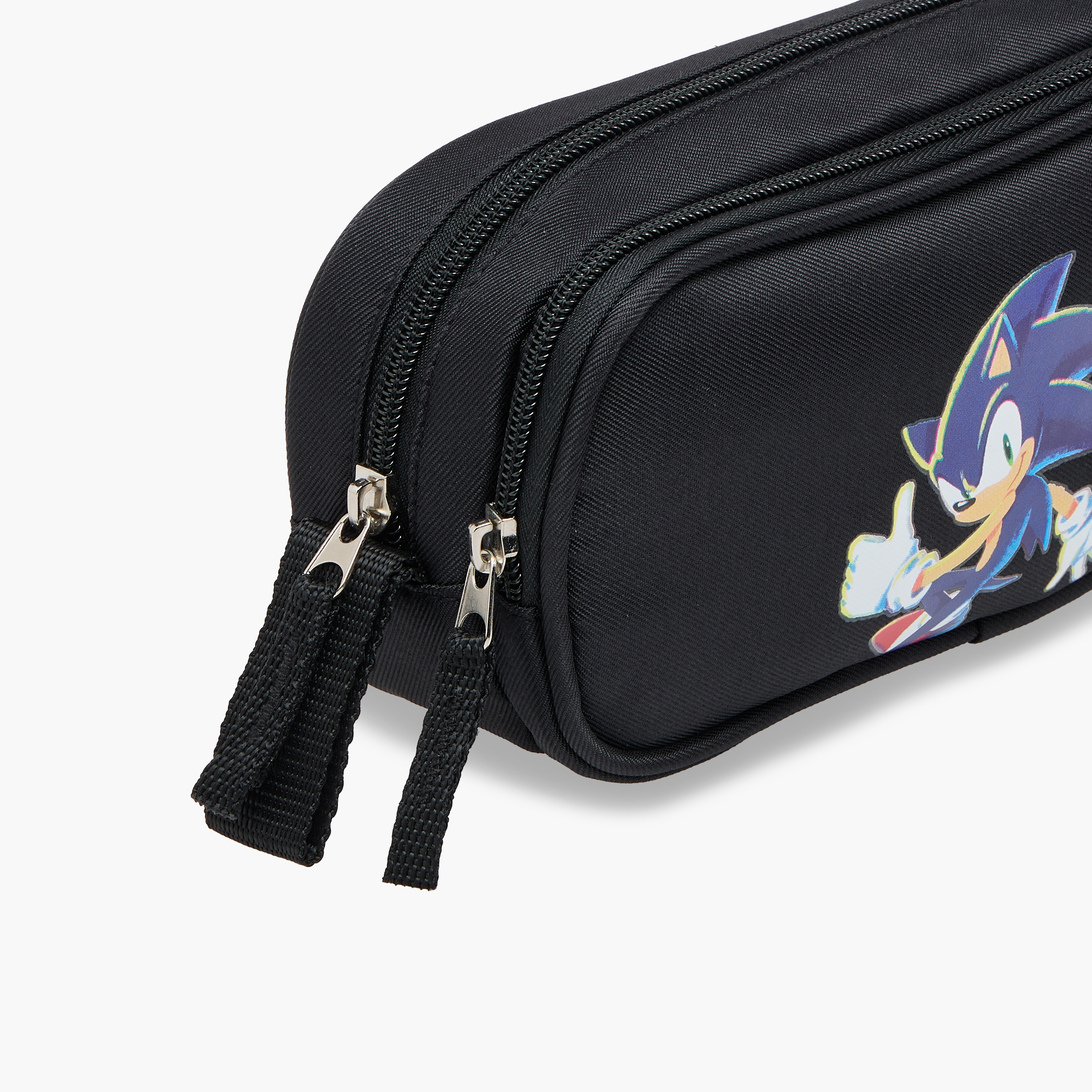 Sonic The Hedgehog Print Pencil Pouch with Zip Closure-school-stationery-pencilcases-image-6