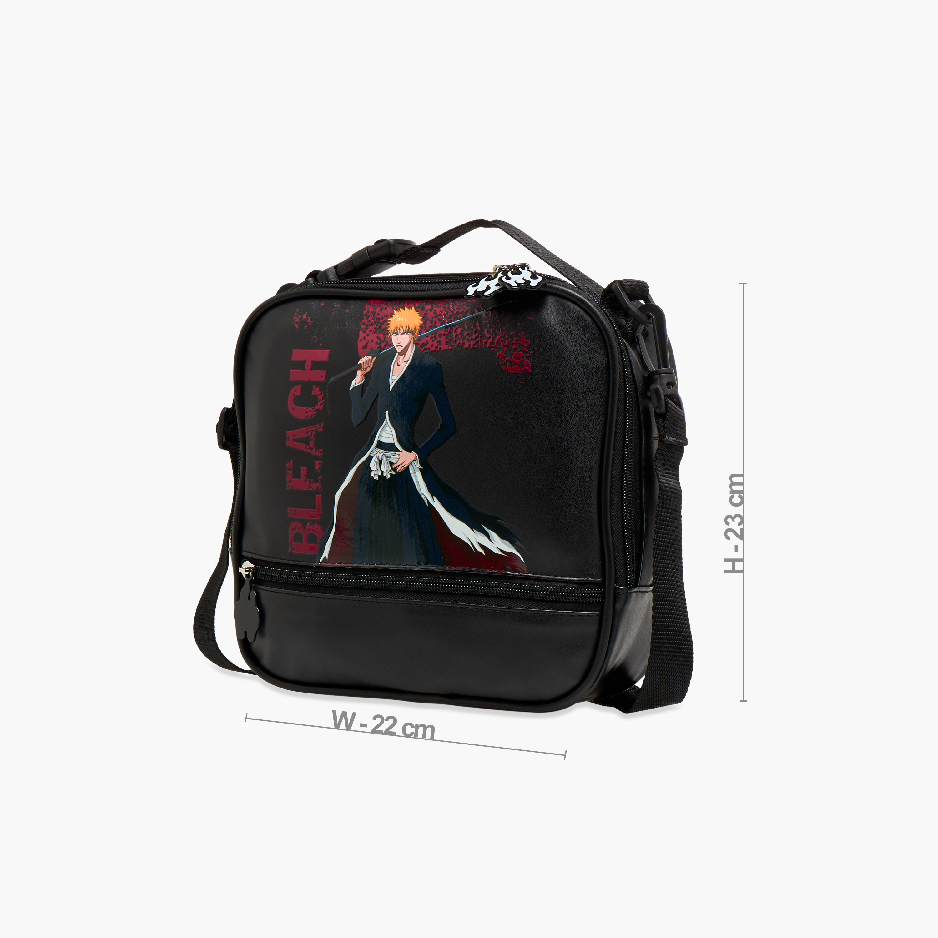 TV Tokyo Bleach Anime Print Lunch Bag with Zip Closure-school-lunchessentials-lunchbags-image-2