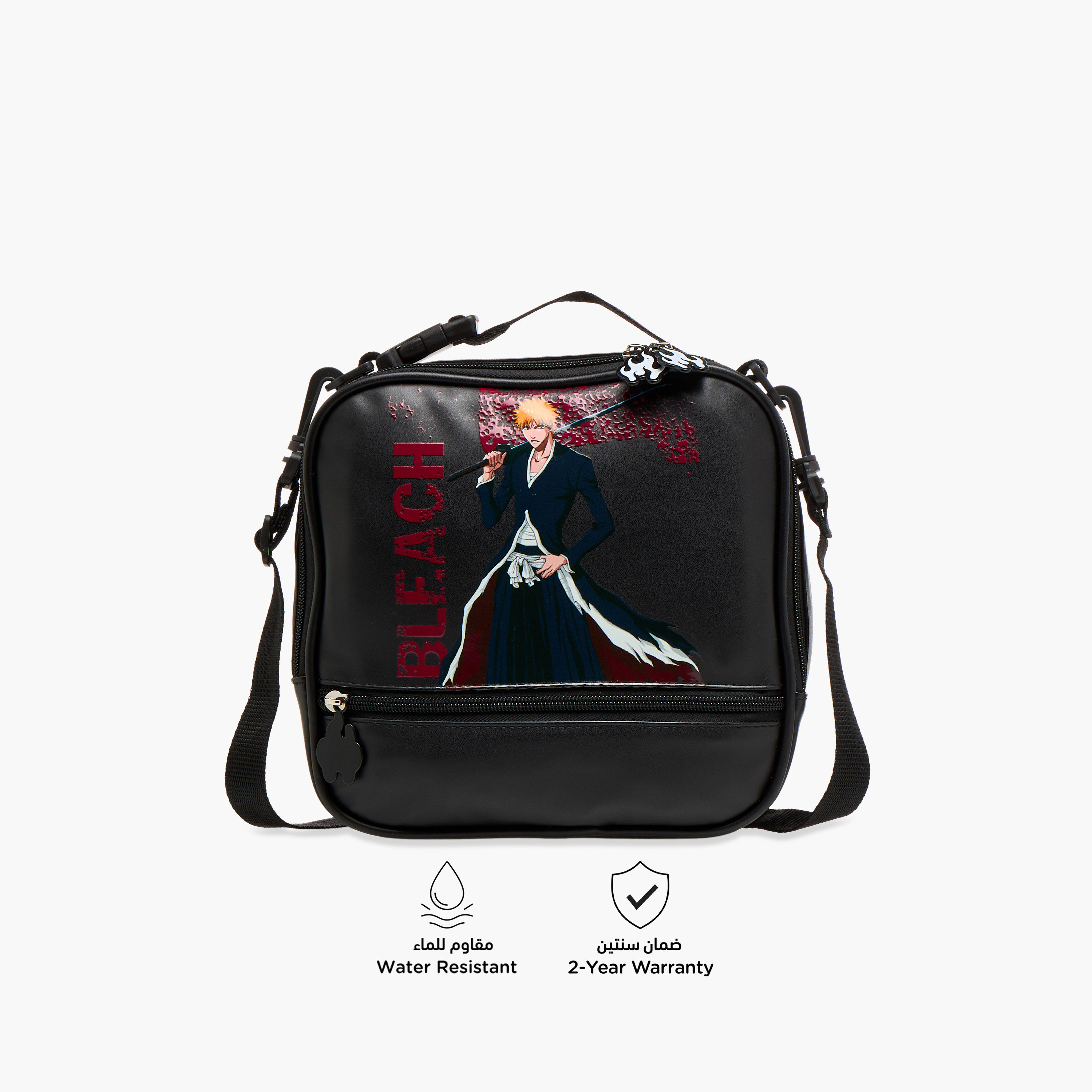 TV Tokyo Bleach Anime Print Lunch Bag with Zip Closure-school-lunchessentials-lunchbags-image-4