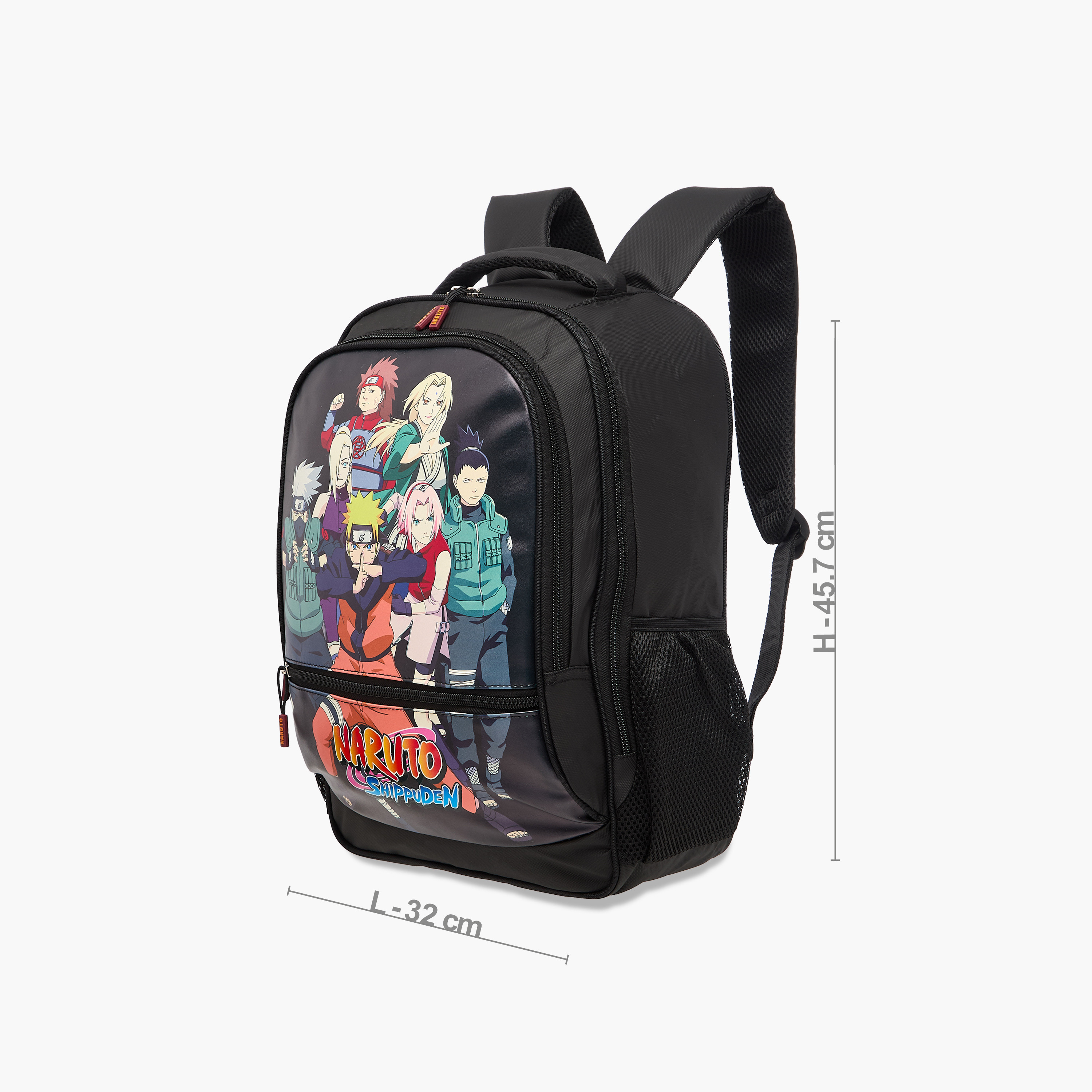 شنطة ظهر بطبعات ناروتو من تي في طوكيو بحمالات قابلة للتعديل وسحّاب إغلاق - 18 بوصة-school-bagsandbackpacks-backpacks-image-2