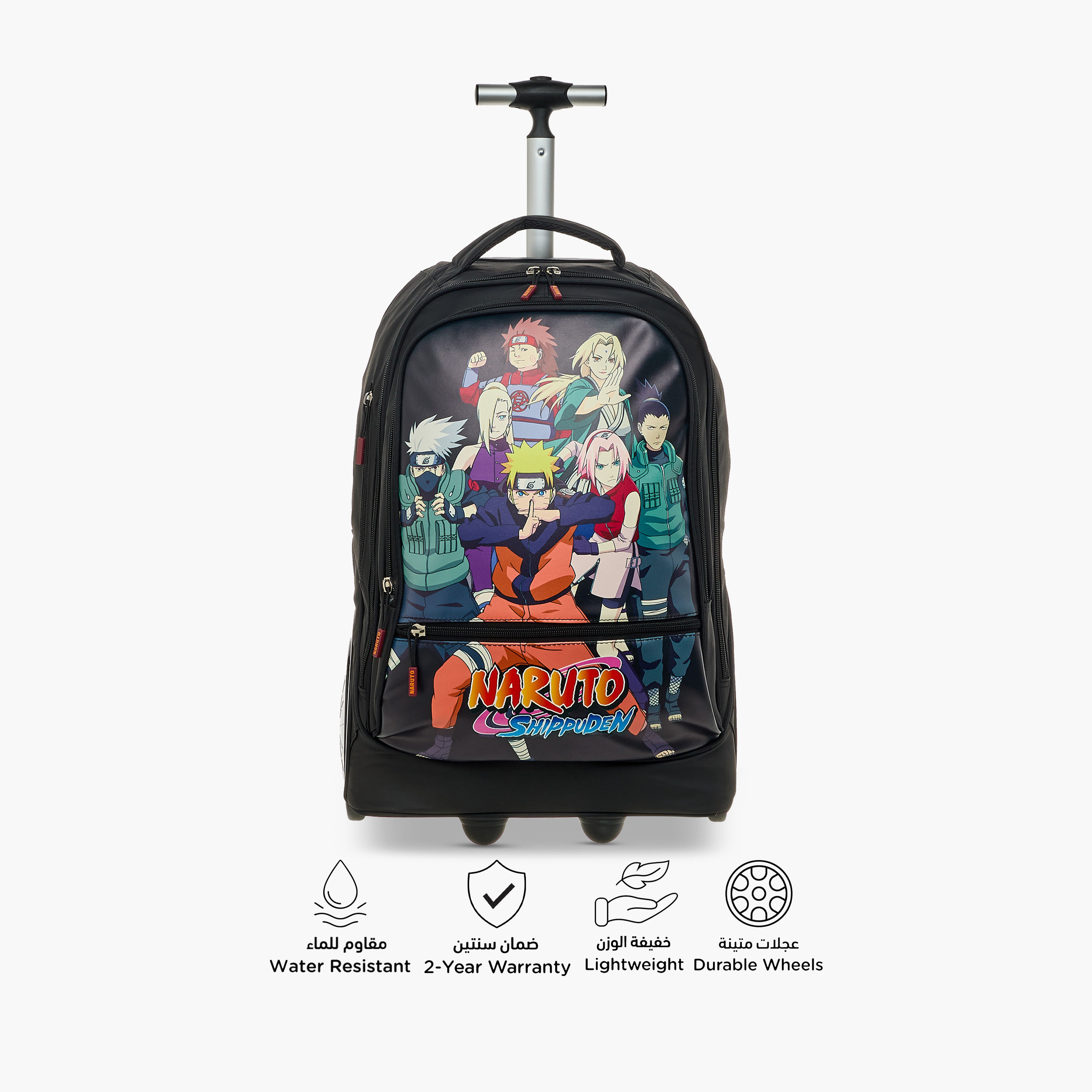 شنطة ترولي بمقبض قابل للسحب وطبعات - 18 بوصة-school-bagsandbackpacks-trolleybags-image-4
