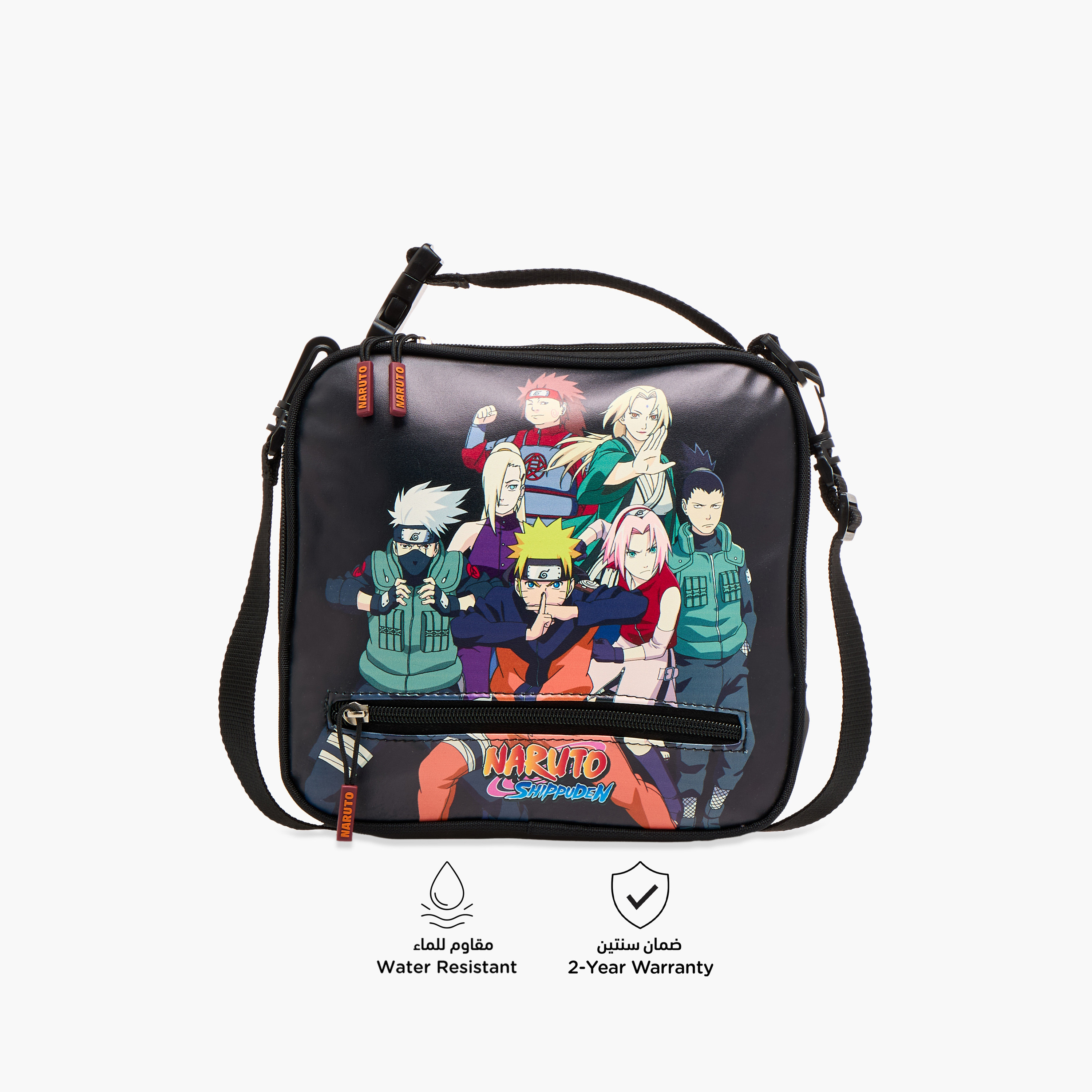 TV Tokyo Naruto Print Lunch Bag with Zip Closure-school-lunchessentials-lunchbags-image-4