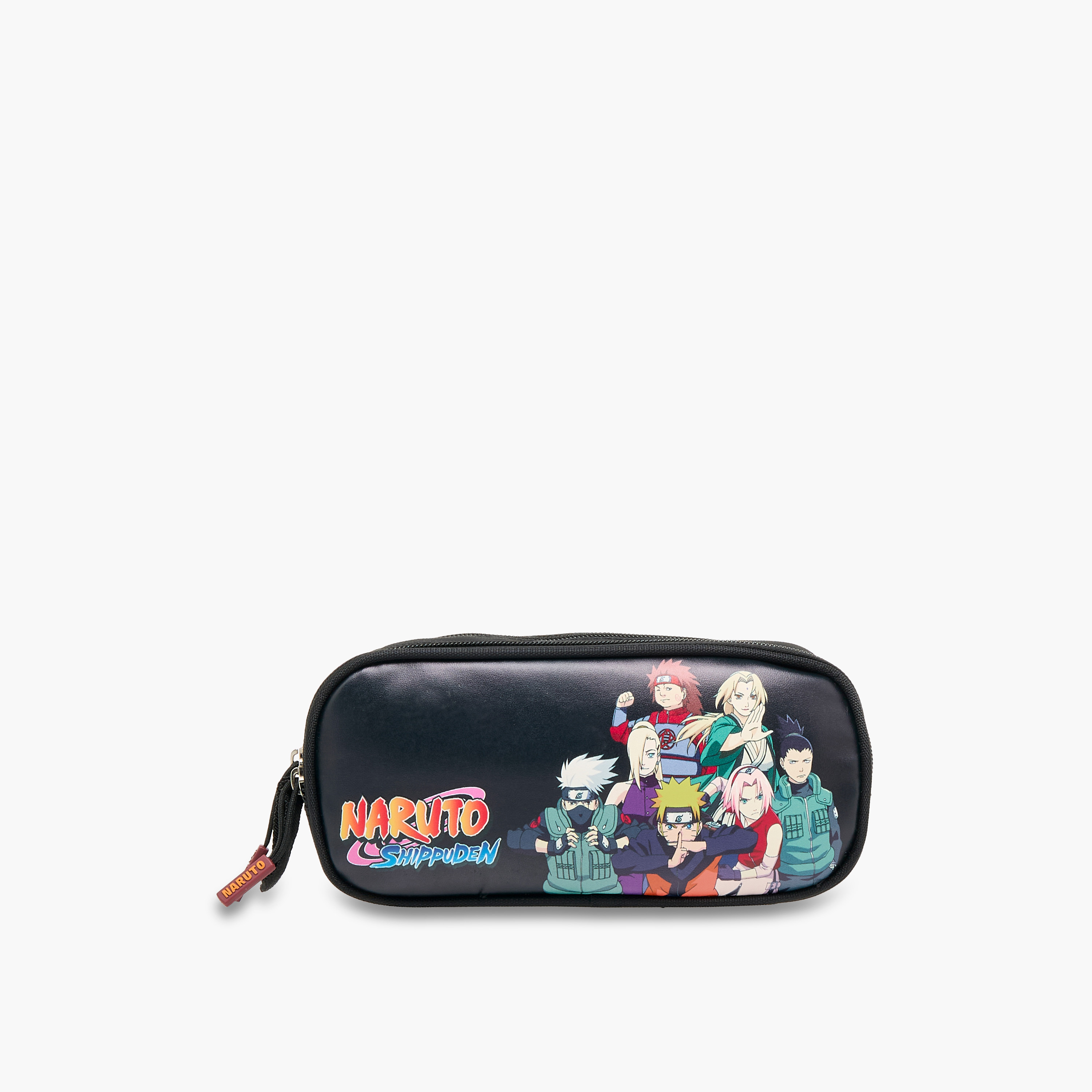 TV Tokyo Naruto Print Pencil Pouch with Zip Closure-school-stationery-pencilcases-image-1