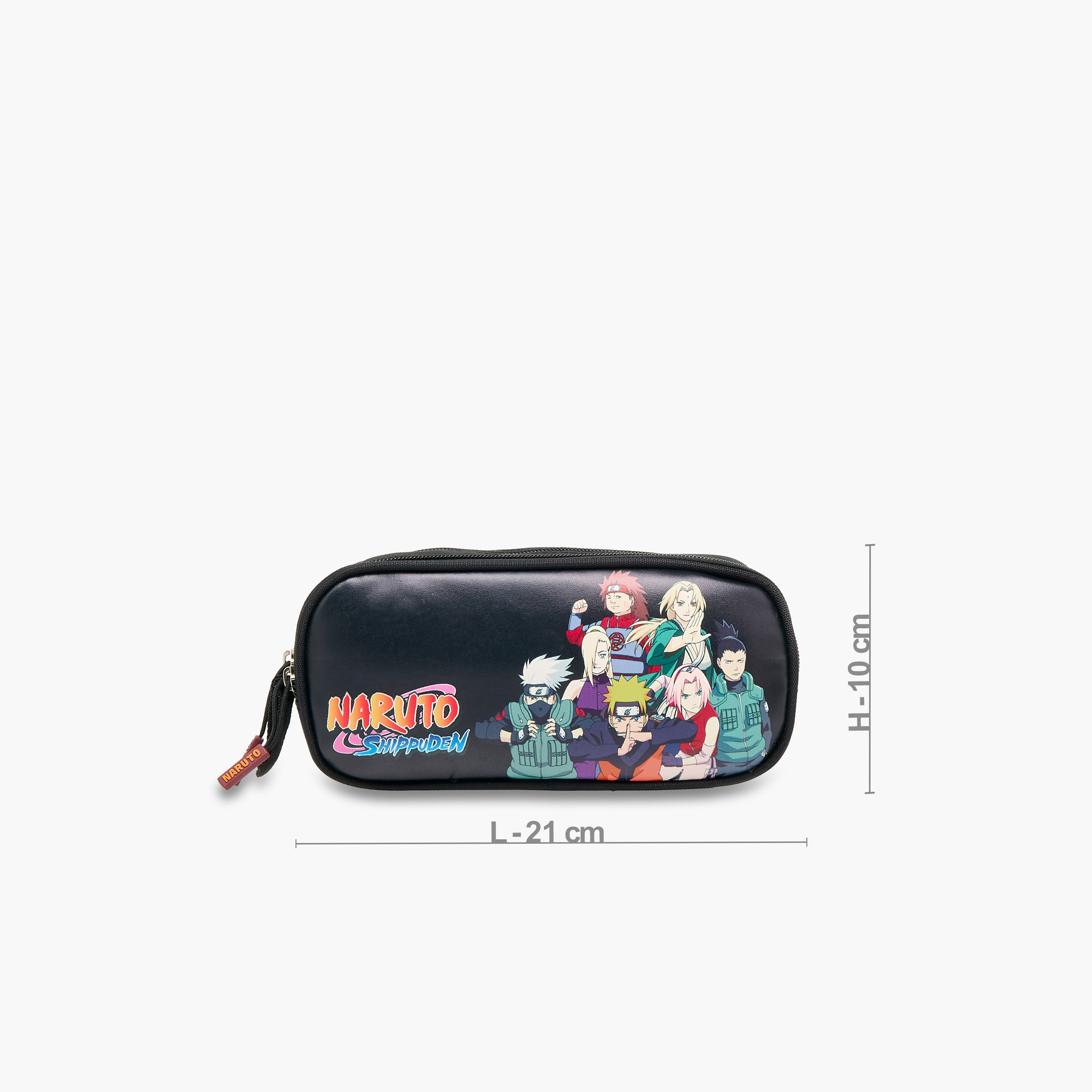 TV Tokyo Naruto Print Pencil Pouch with Zip Closure-school-stationery-pencilcases-image-2