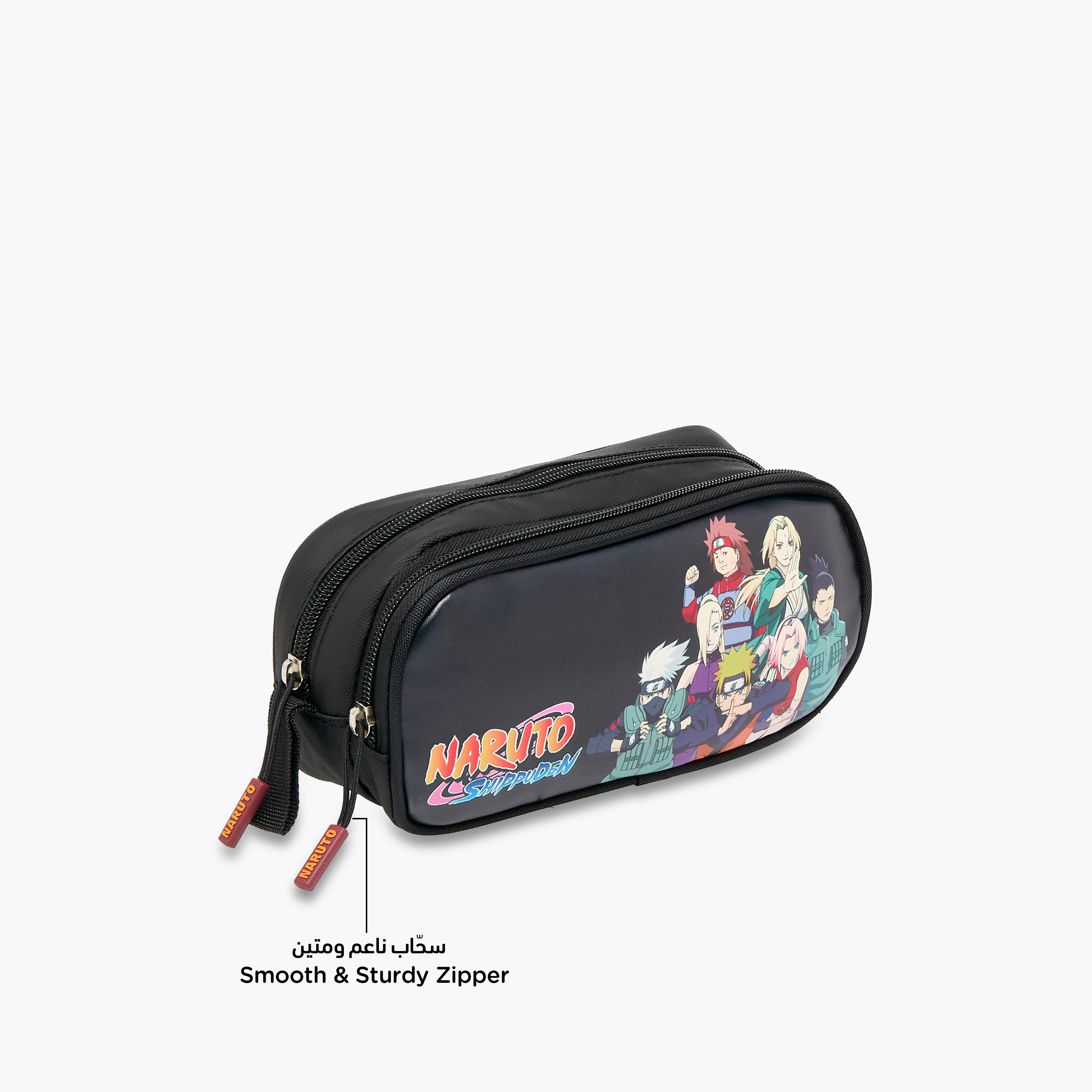 TV Tokyo Naruto Print Pencil Pouch with Zip Closure-school-stationery-pencilcases-image-6