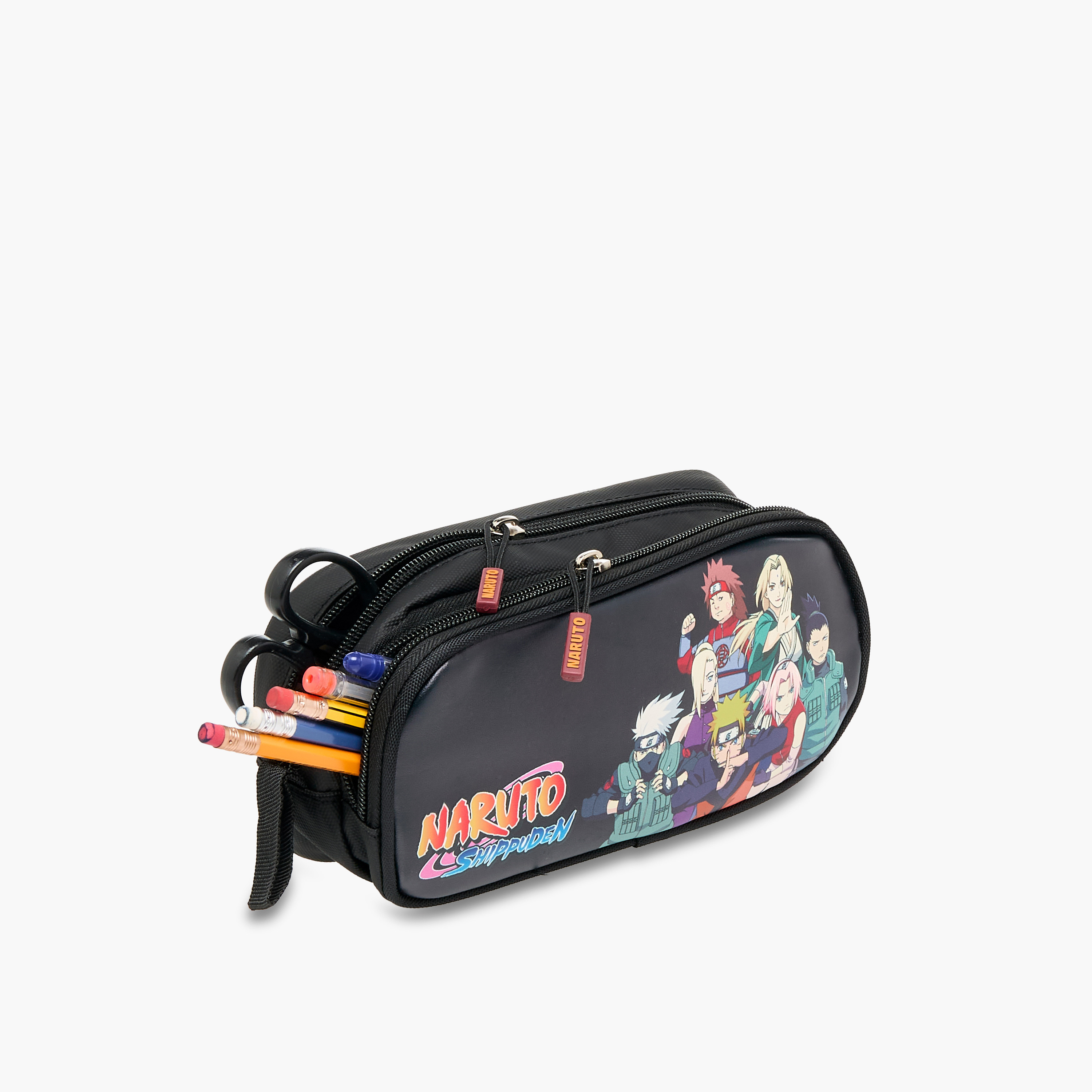 TV Tokyo Naruto Print Pencil Pouch with Zip Closure-school-stationery-pencilcases-image-7